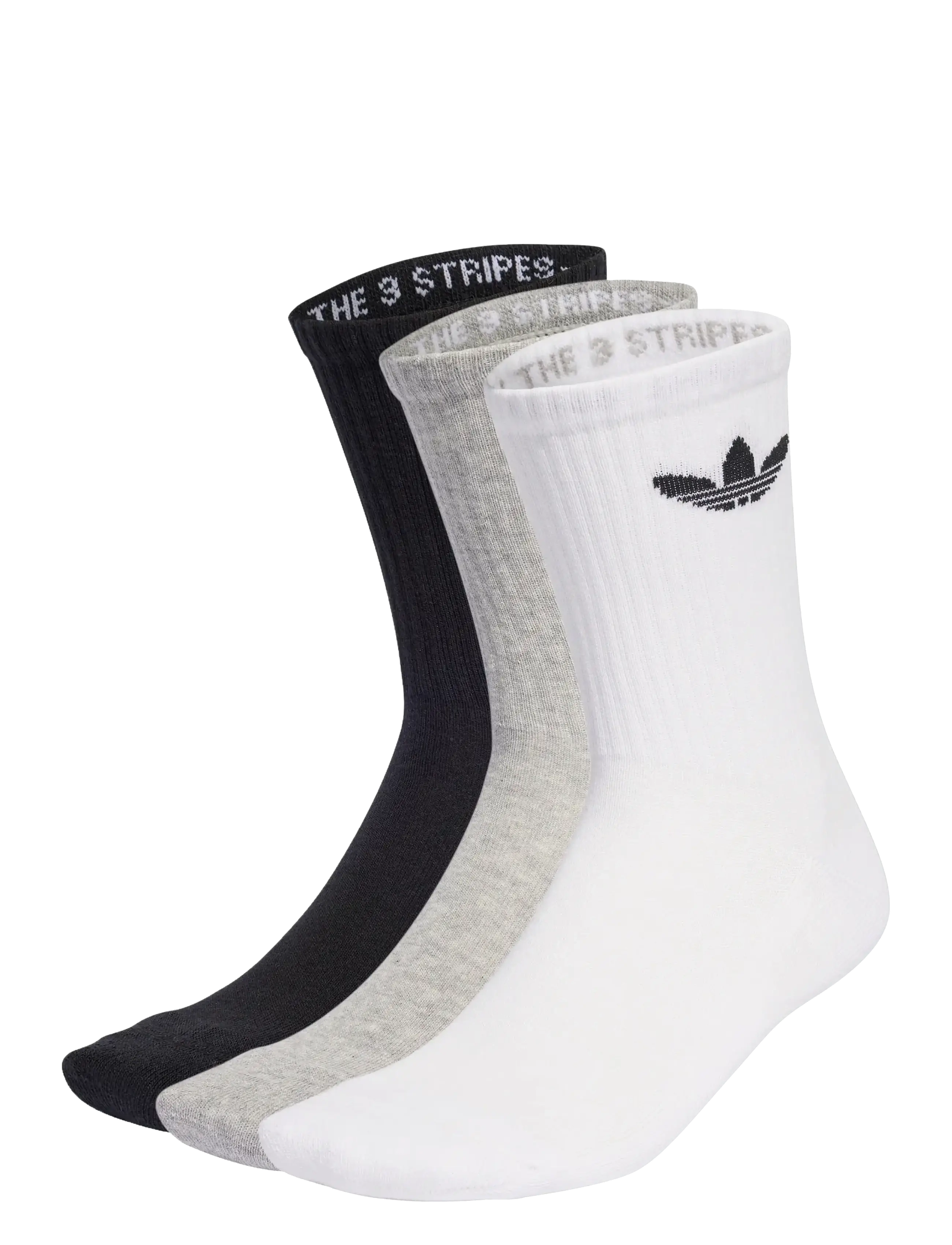 adidas Originals TR CREW S 3P - Träningsstrumpor - WHITE/MGREYH/BLACK / white