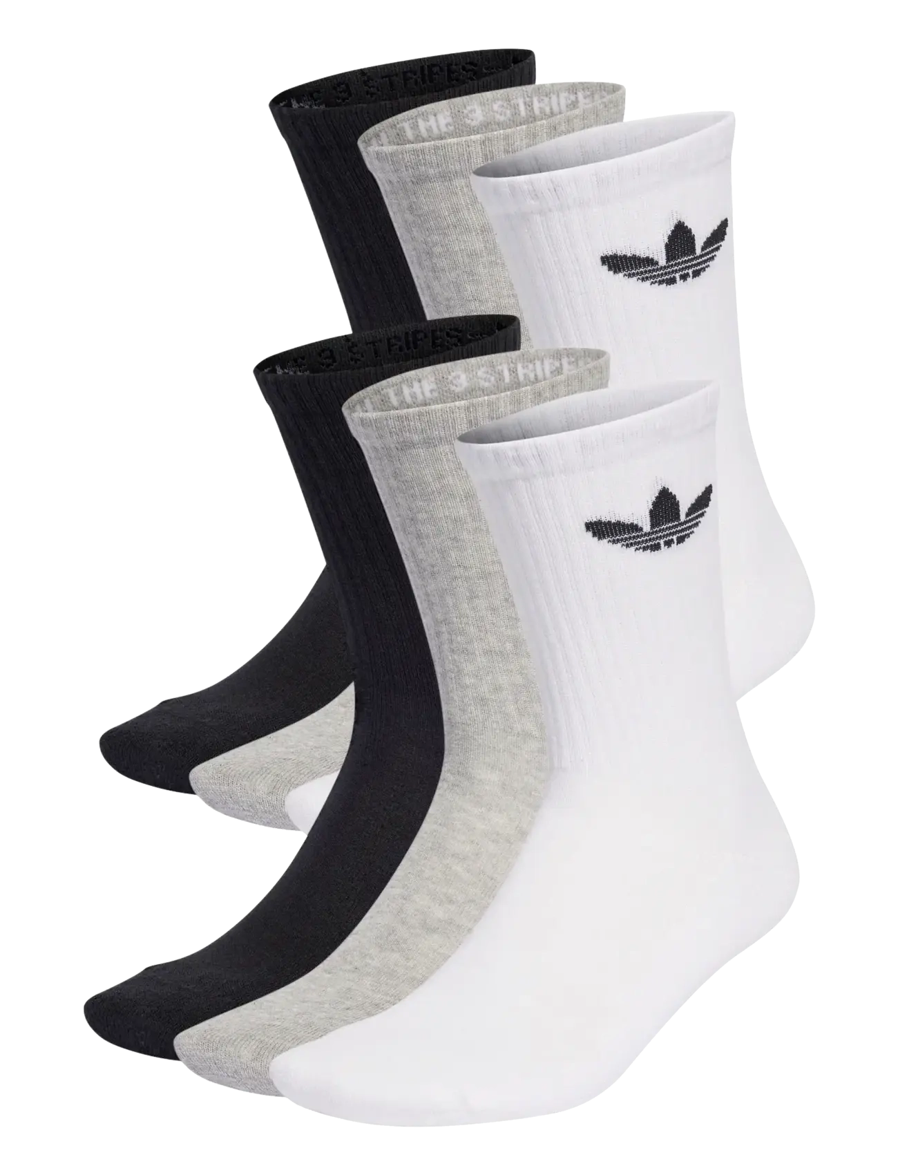 adidas Originals TR CREW S 6P - Riided - BLACK/WHITE/MGREYH / black