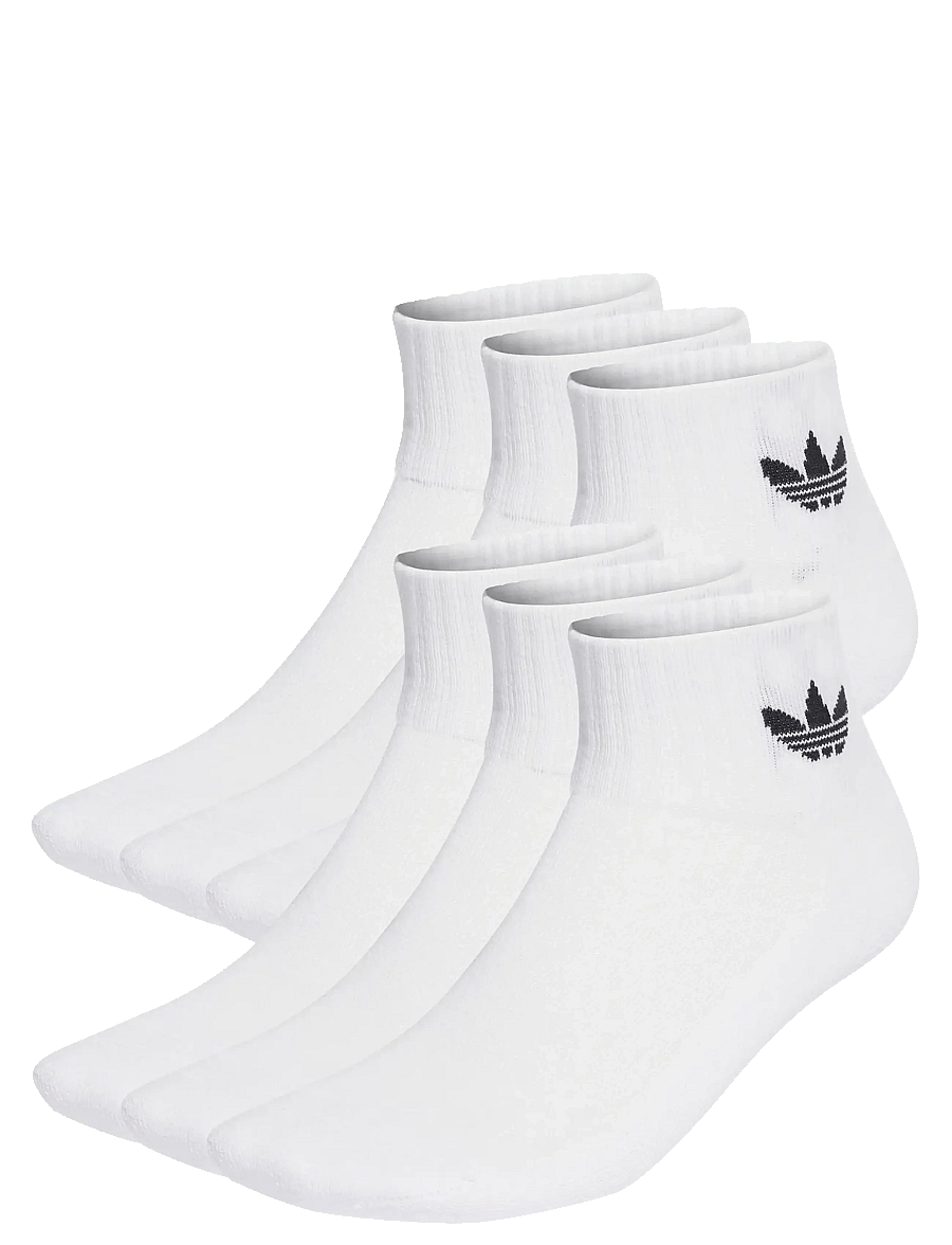 adidas Originals - 1/4 SOCKS 6P - kousen - white - 0