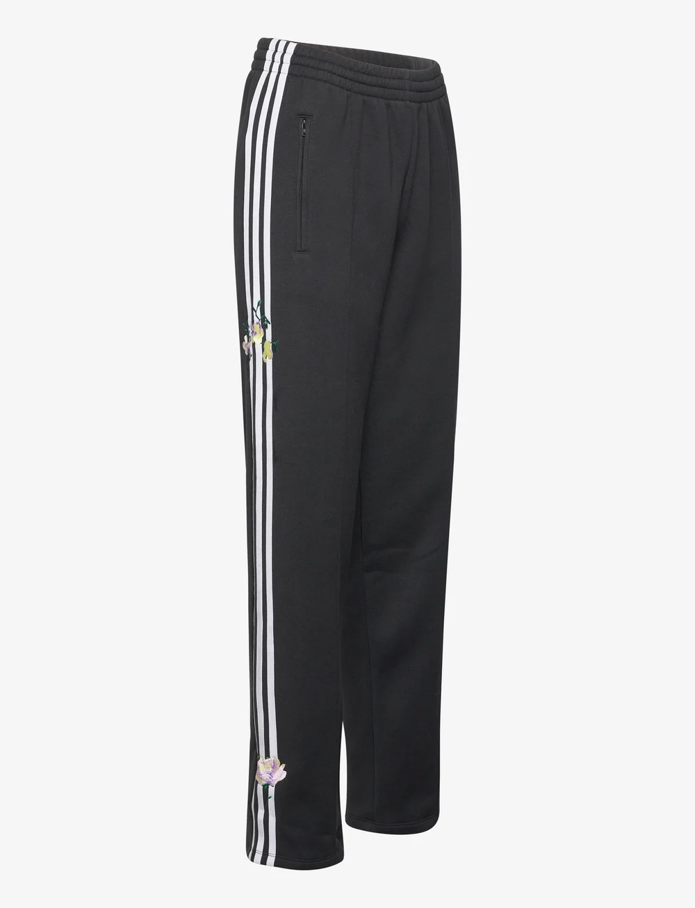 Adidas originals joggers with logo embroidery black hot sale