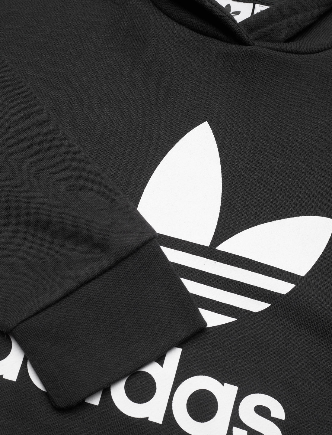 Black cropped top adidas hoodie