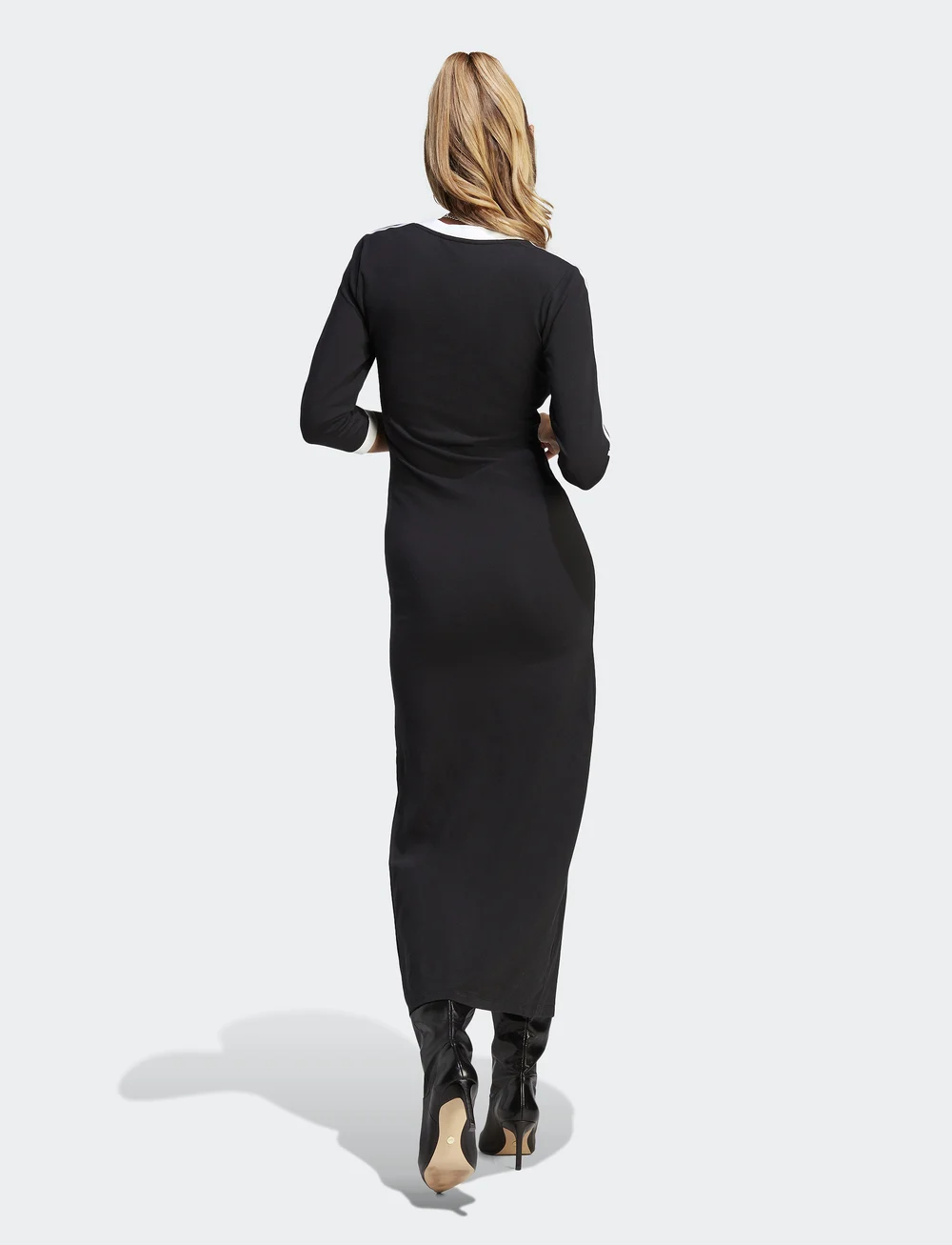 adidas Originals - MAXI DRESS V - kjoler & nederdele - black - 3