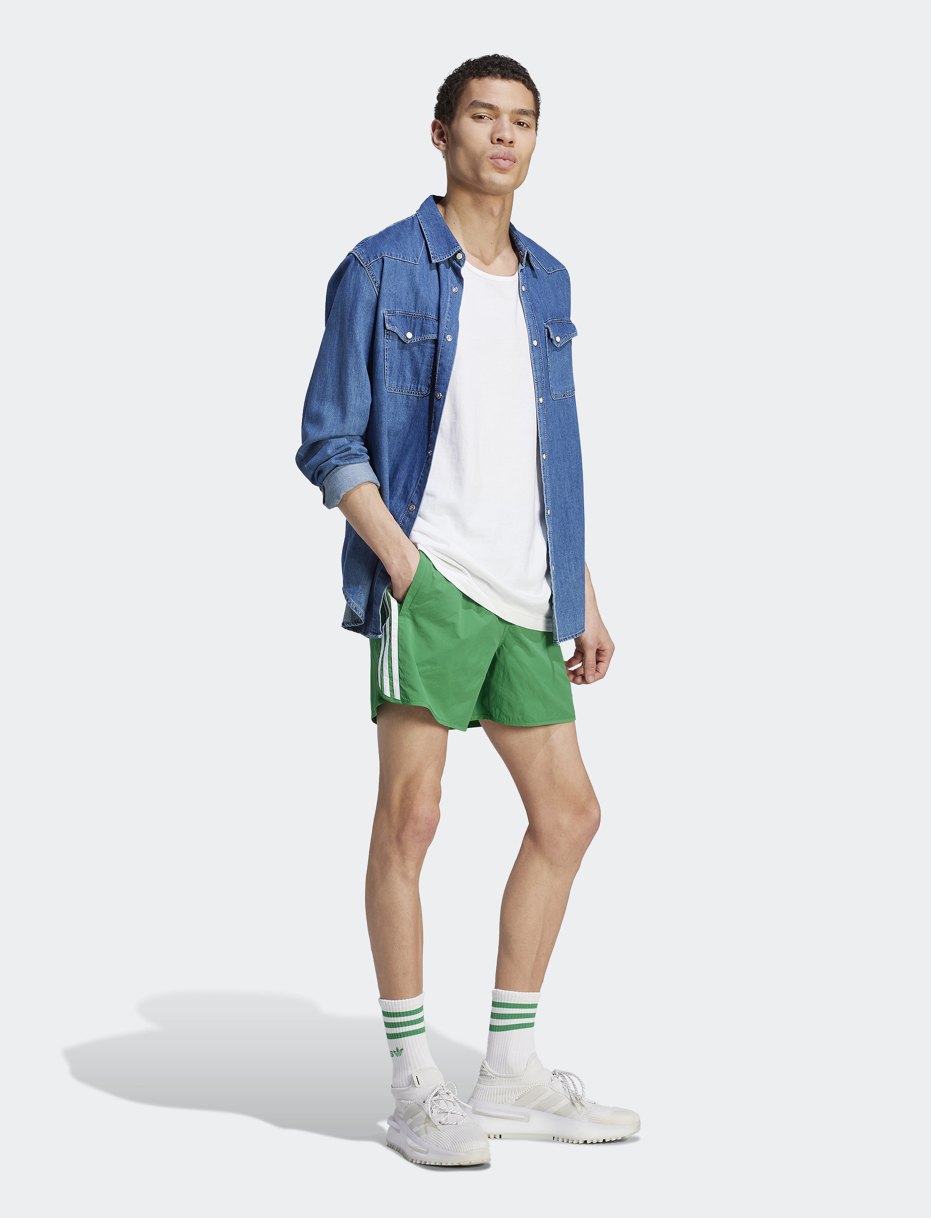 adidas Originals - SPRINTER SHORTS - lühikesed treeningpüksid - green - 0