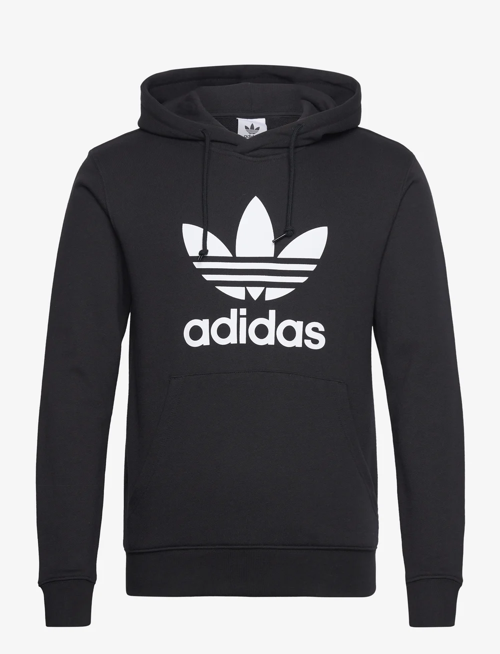 adidas Originals - TREFOIL HOODY - oberteile - black/white - 1
