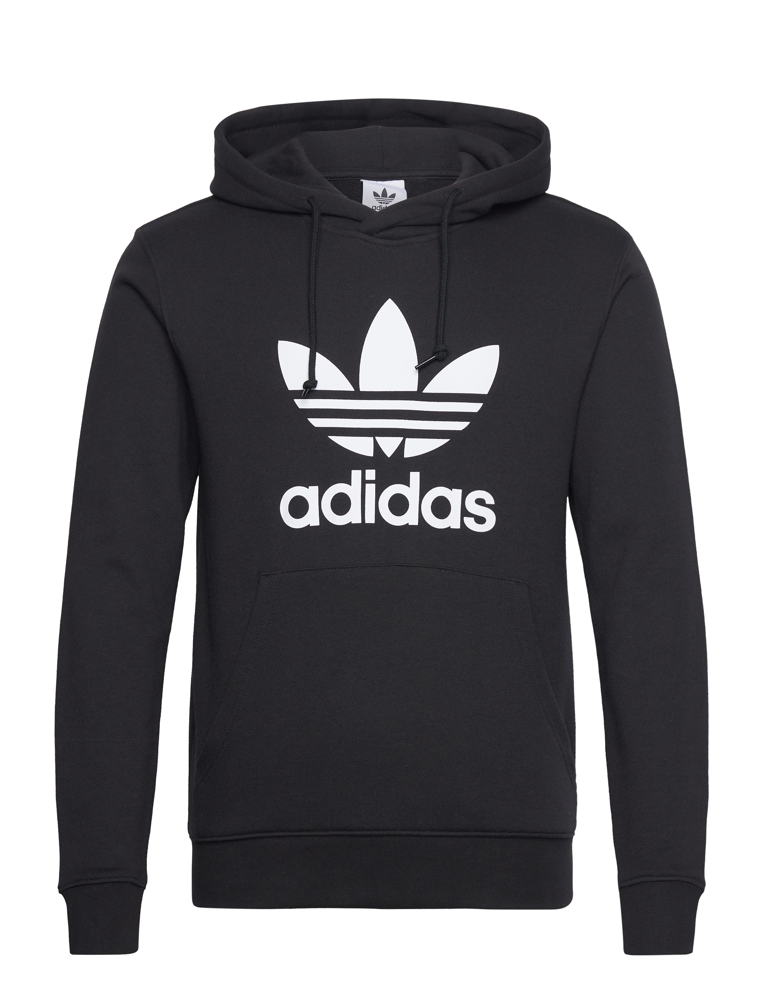 adidas Originals TREFOIL HOODY - Sweatshirts - BLACK/WHITE / black