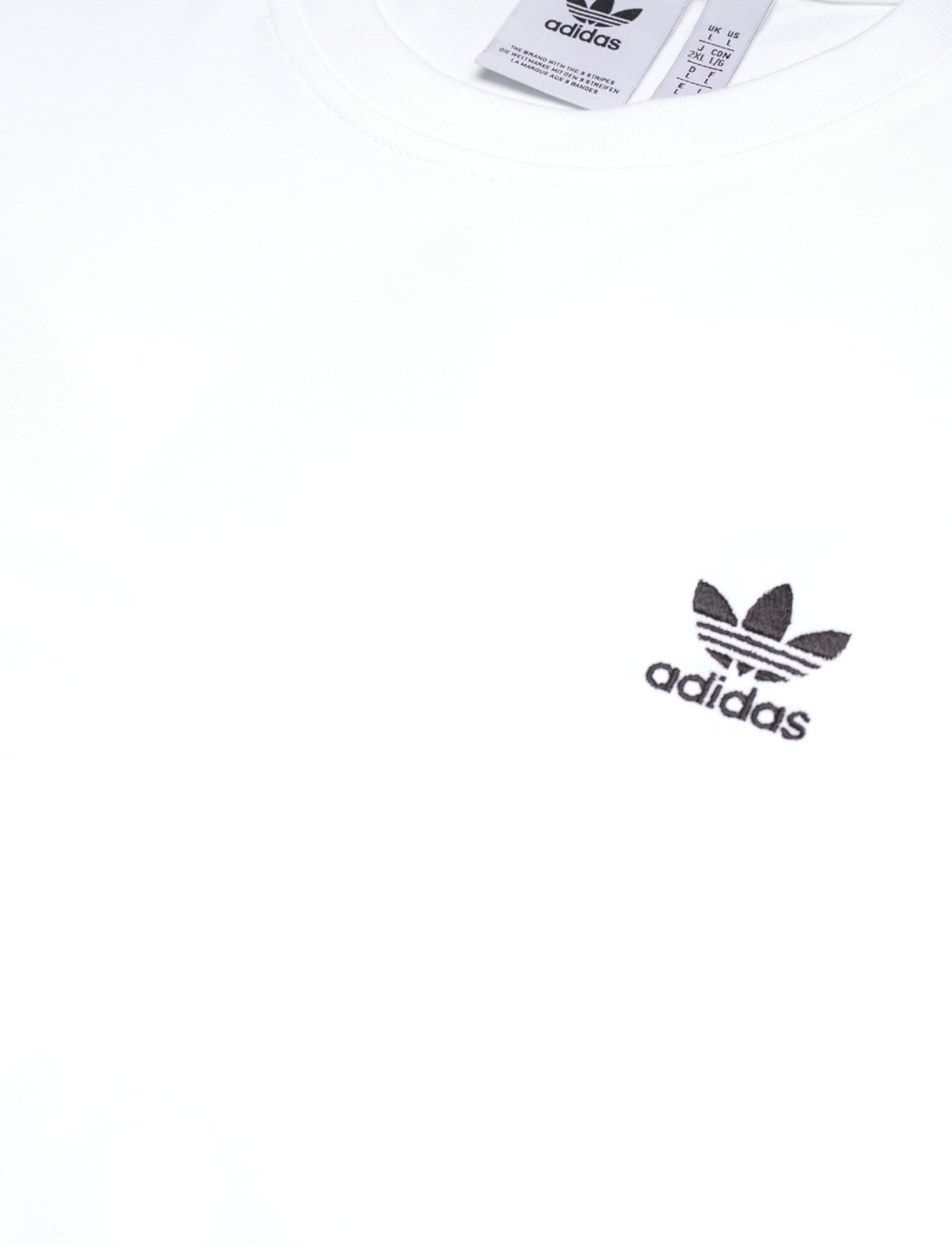 Adidas originals 90s clearance trefoil t shirt white