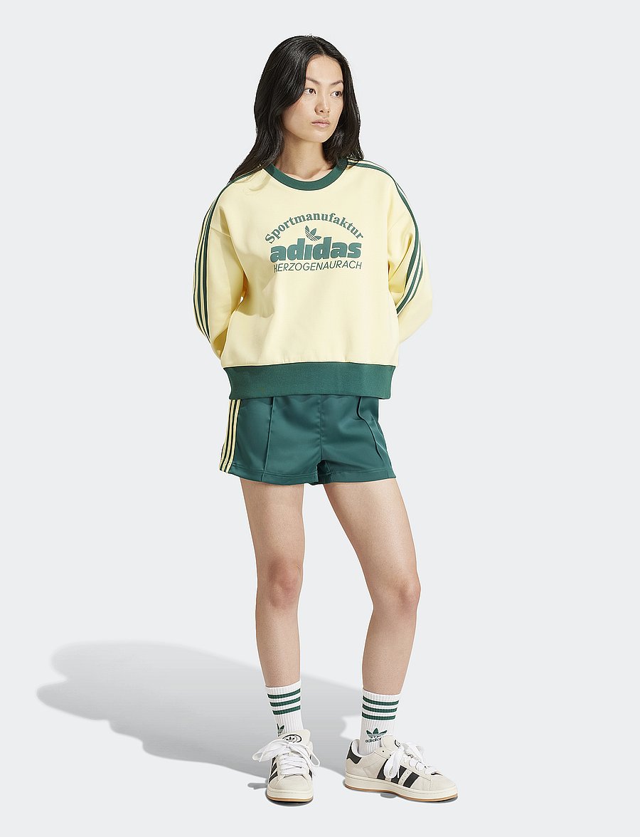 adidas Originals - 3S SATIN SHORT - cgreen - 4