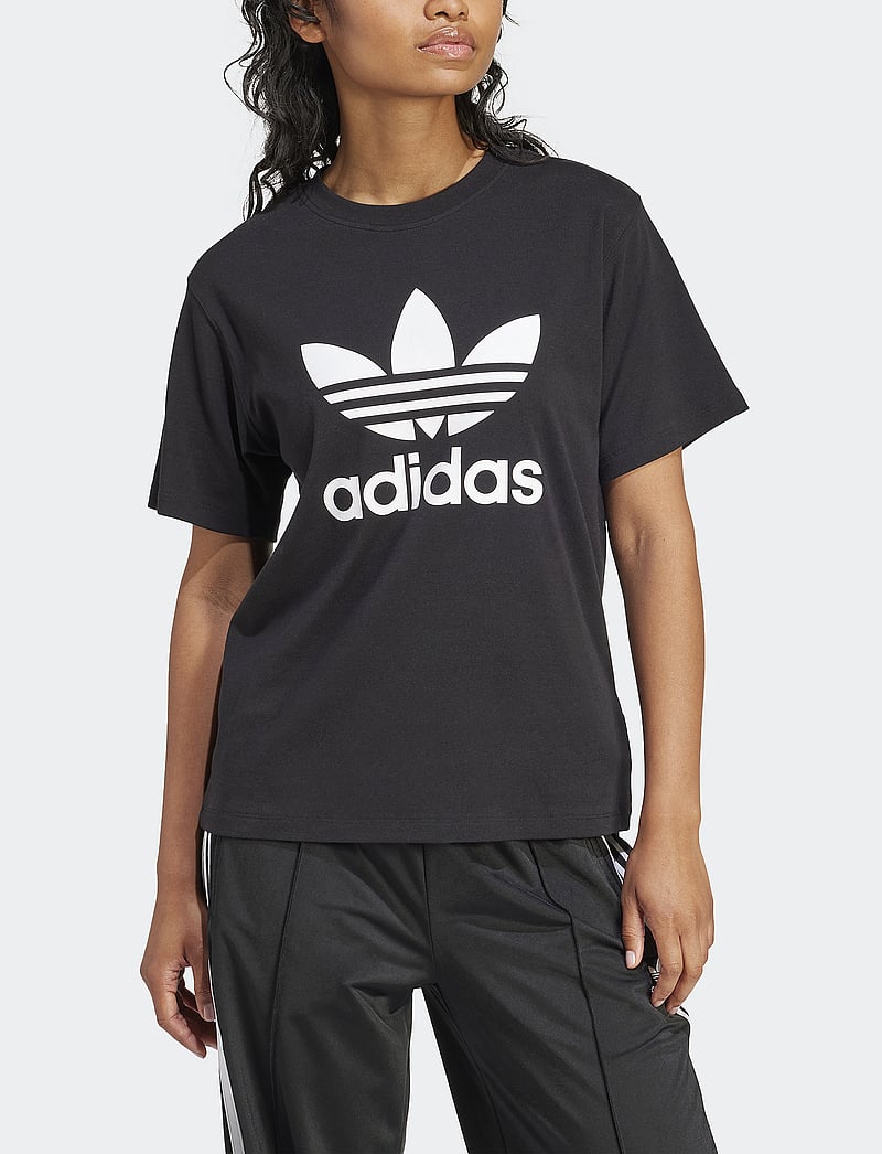 adidas Originals - TREFOIL TEE - t-shirts - black - 4