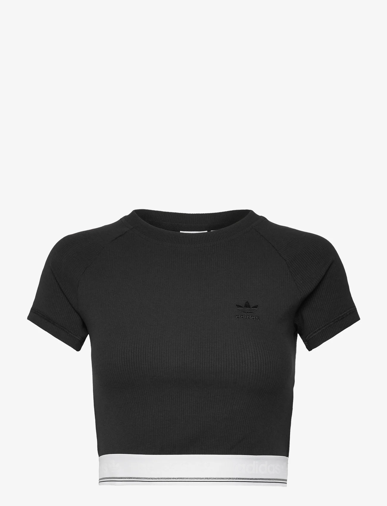 adidas Originals - CS RIB SS TEE - t-shirts - black - 0
