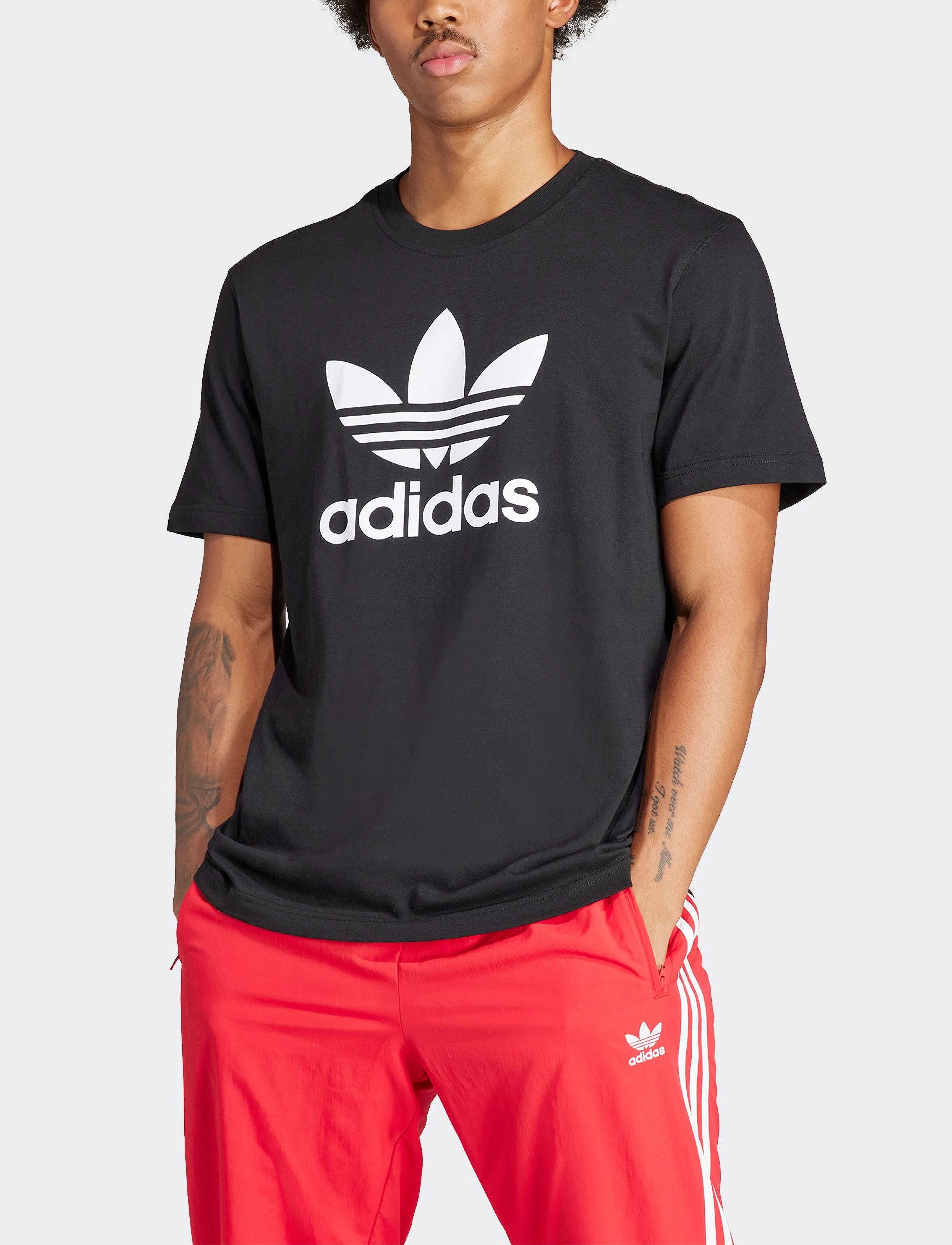adidas Originals TREFOIL T-SHIRT - Kurzärmelig - BLACK / black