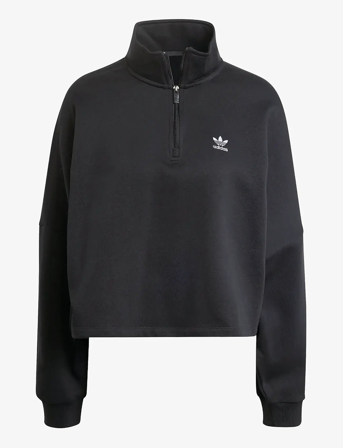adidas Originals - ESS HALF ZIP FL - tops - black - 1