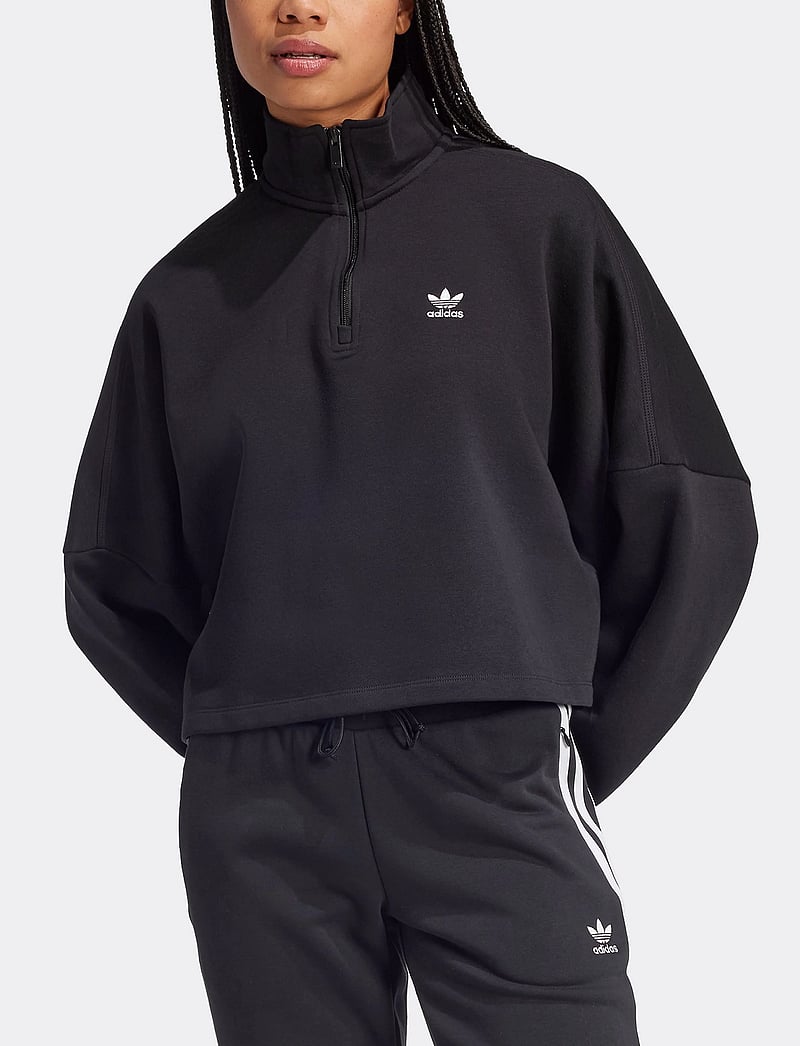 adidas Originals - ESS HALF ZIP FL - black - 0