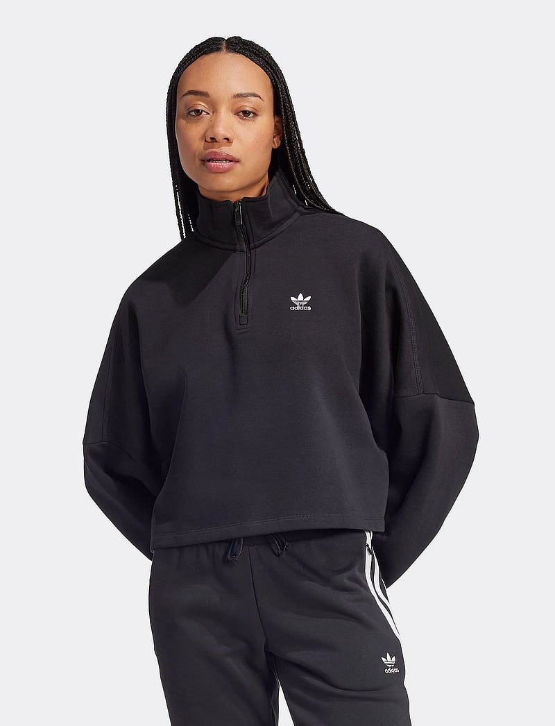 adidas Originals - ESS HALF ZIP FL - black - 5