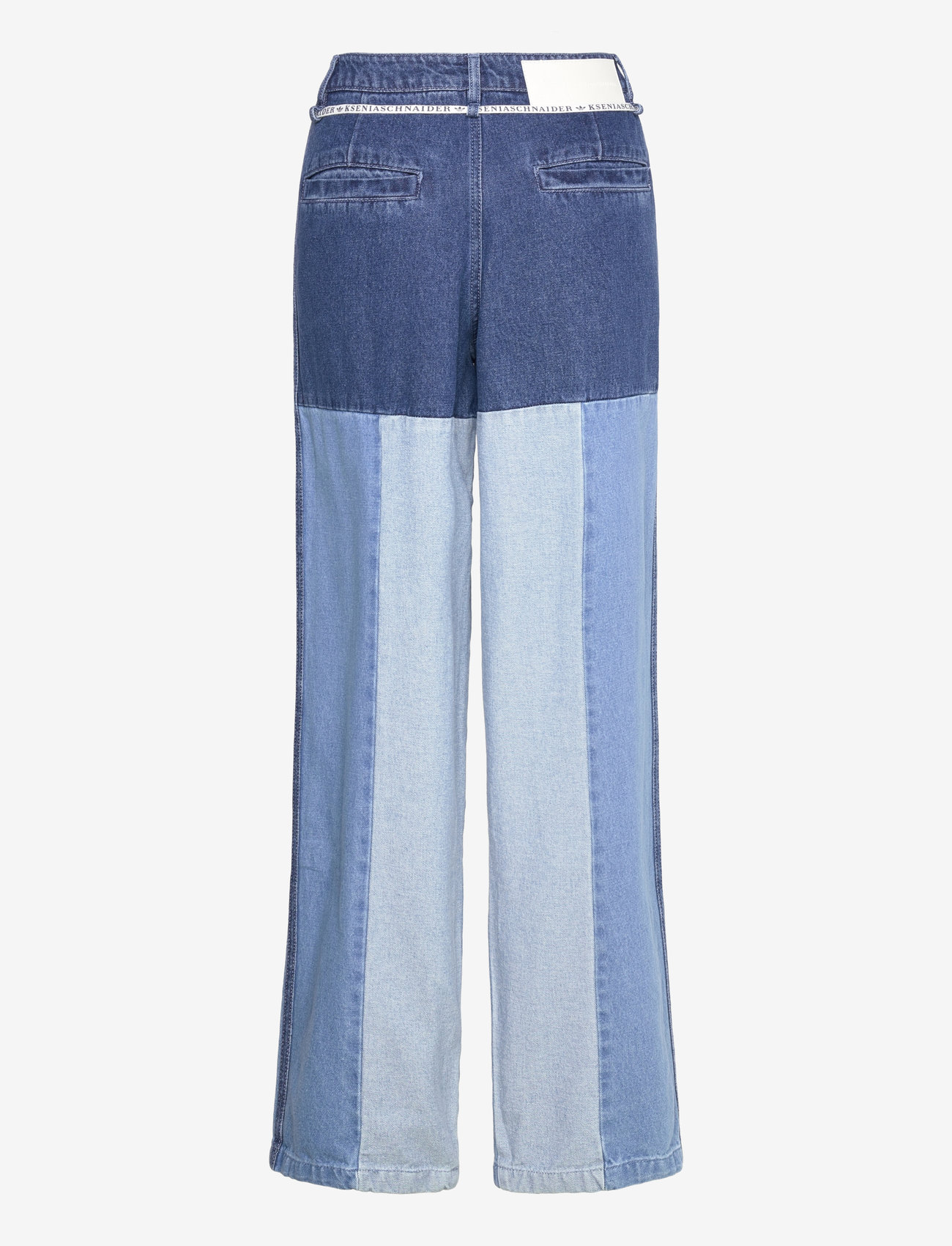 adidas Originals - KSENIA PATCHWORK STRAIGHT LEG JEANS - casual - inddnm/meblde/lghden - 1