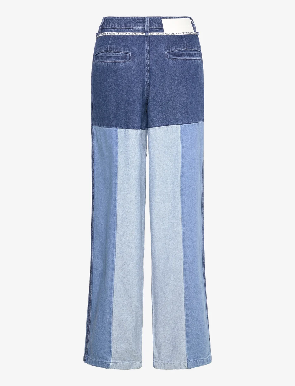 adidas Originals - KSENIA PATCHWORK STRAIGHT LEG JEANS - casual trousers - inddnm/meblde/lghden - 1