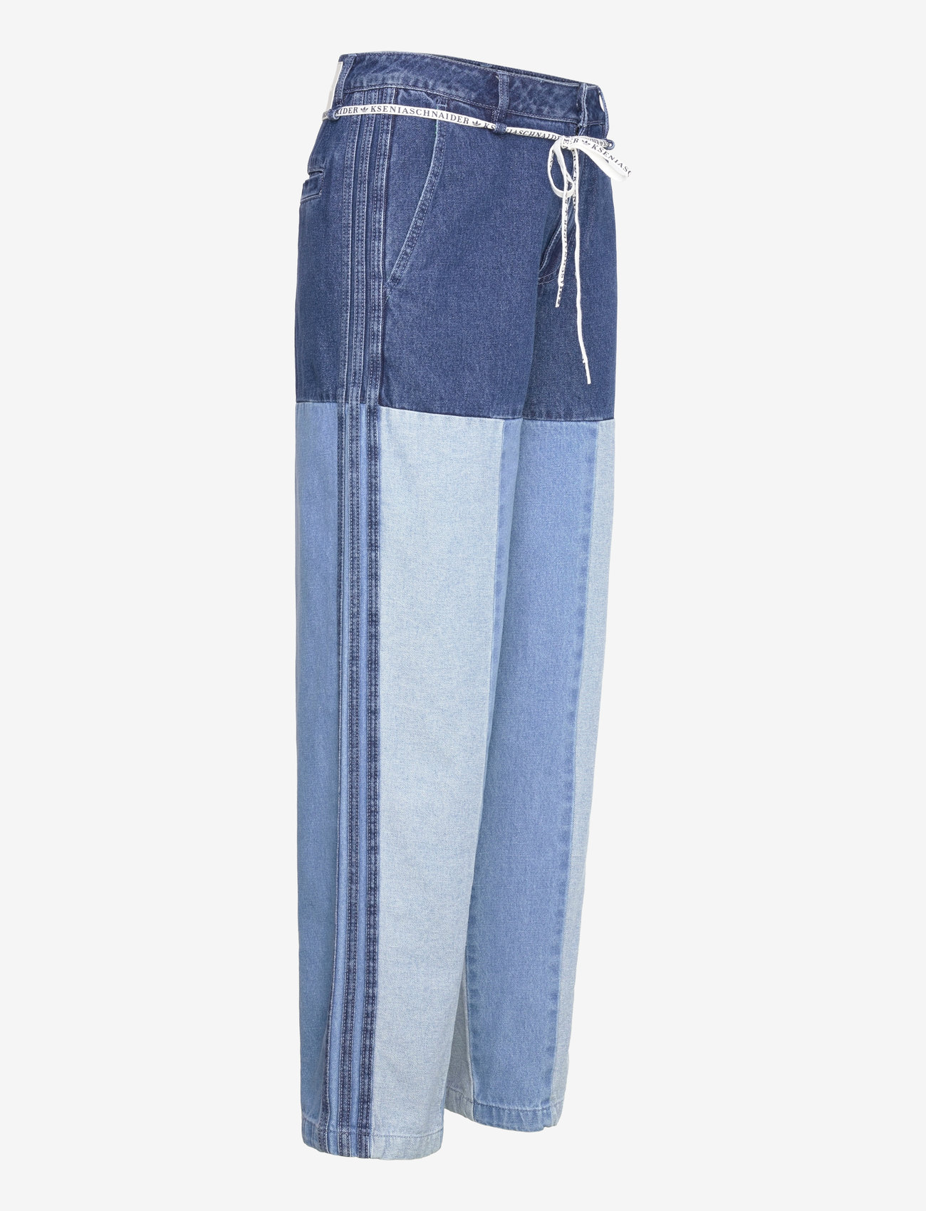 adidas Originals - KSENIA PATCHWORK STRAIGHT LEG JEANS - casual - inddnm/meblde/lghden - 2