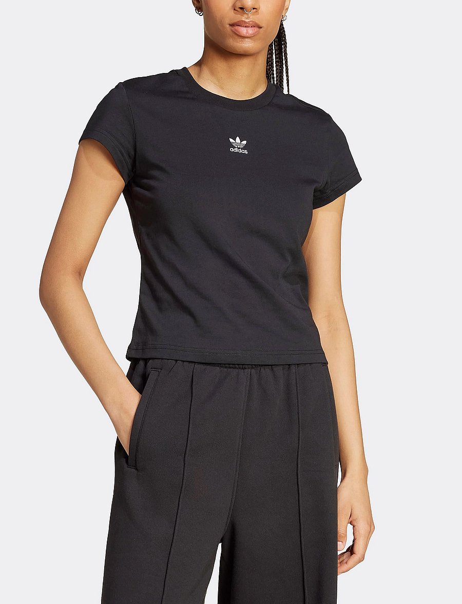 adidas Originals - ESS SLIM TEE - t-shirts - black - 3