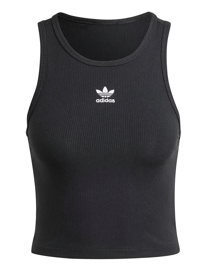 adidas Originals - ESS RIB TANK - toppar & t-shirts - black - 1