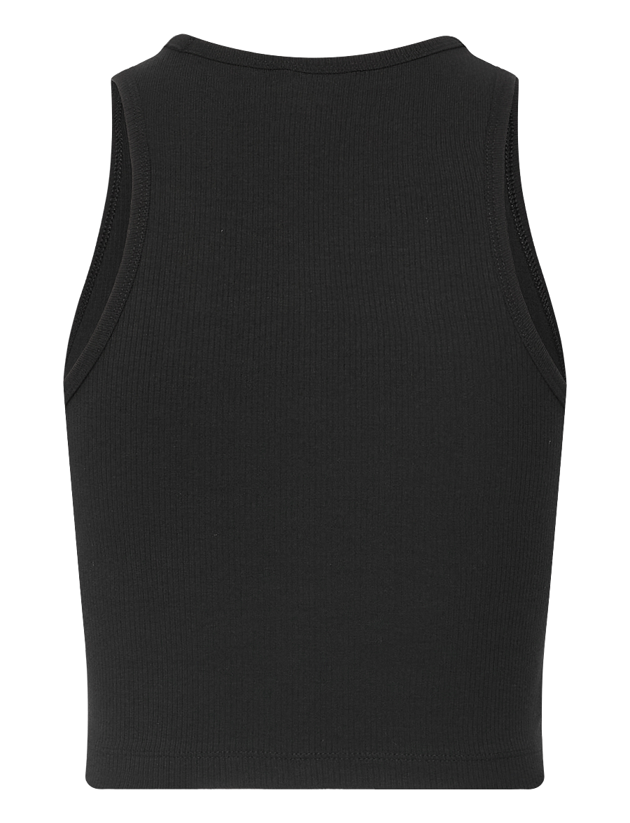 adidas Originals - ESS RIB TANK - crop-tops - black - 2