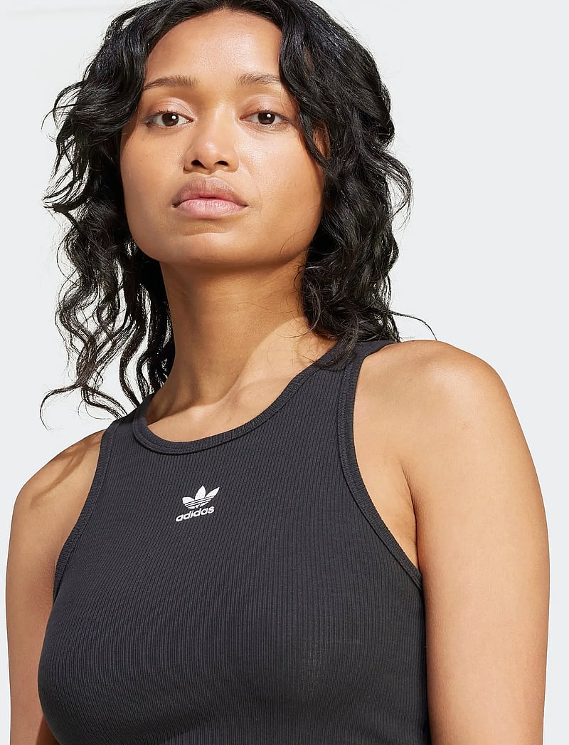 adidas Originals - ESS RIB TANK - toppar & t-shirts - black - 3