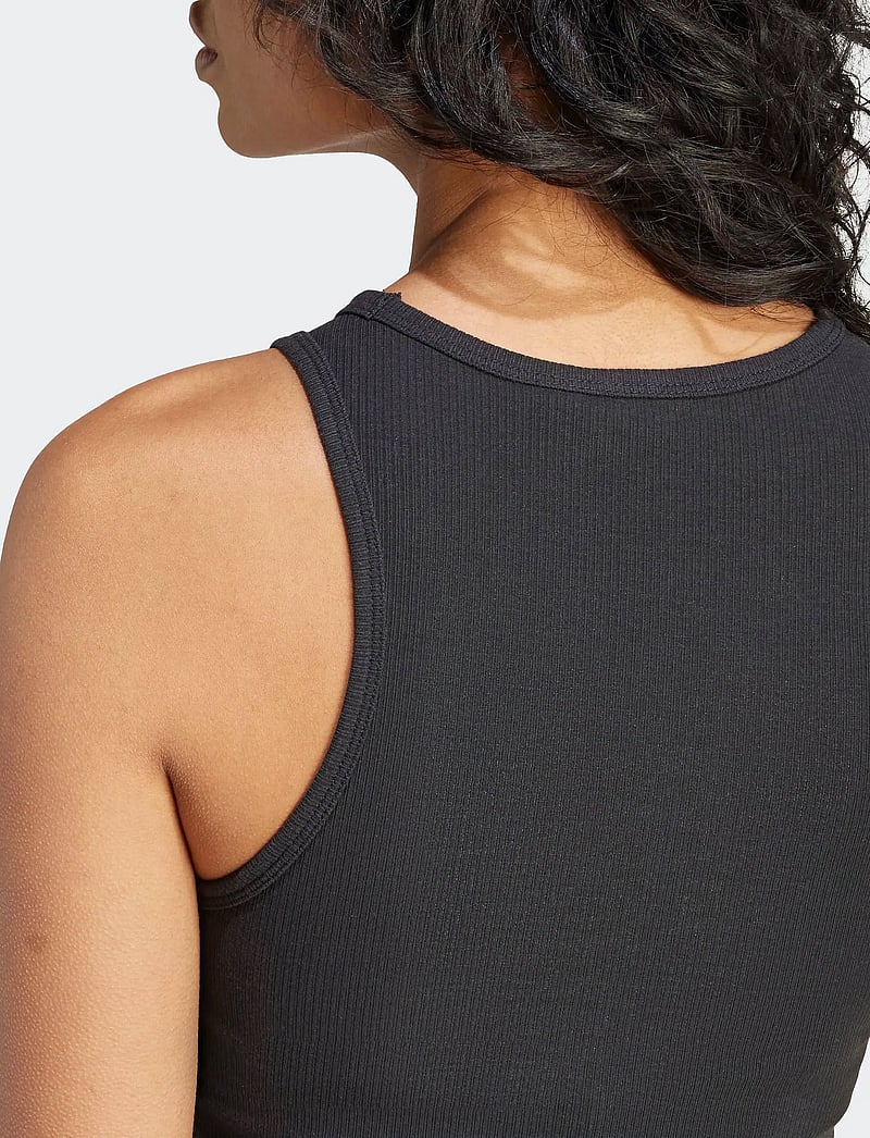 adidas Originals - ESS RIB TANK - toppar & t-shirts - black - 5