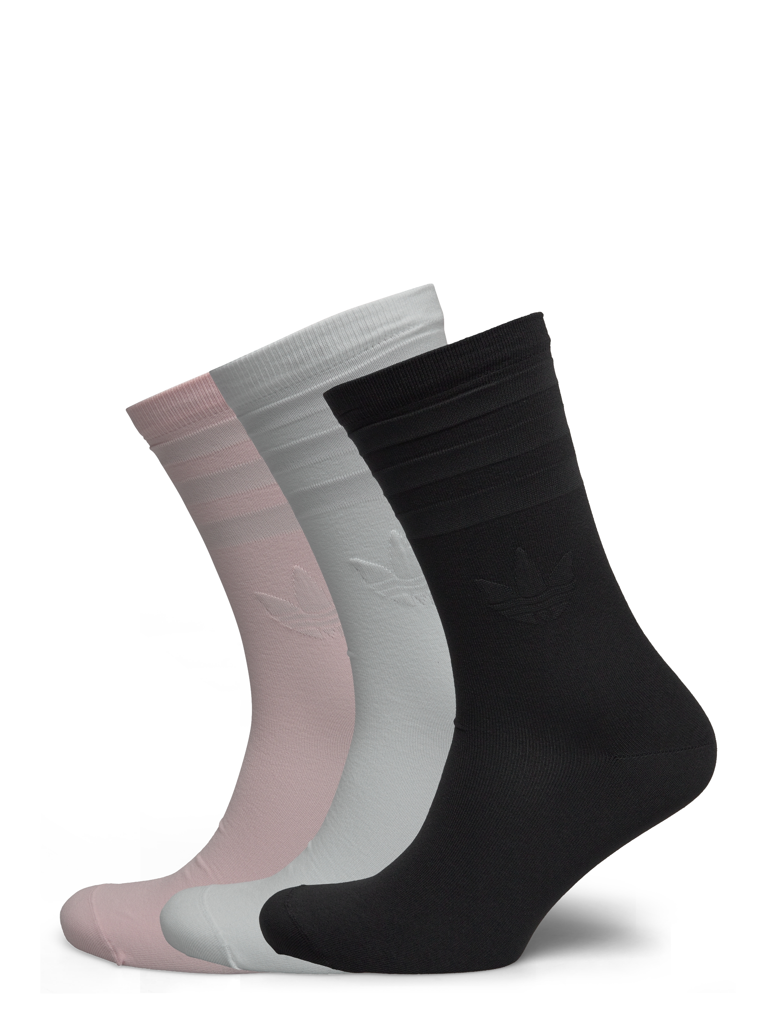adidas Originals TRANSPARENT CREW SOCK 3 PAIR PACK - Undertøj - BLACK/WHITE/SANPIN / multi