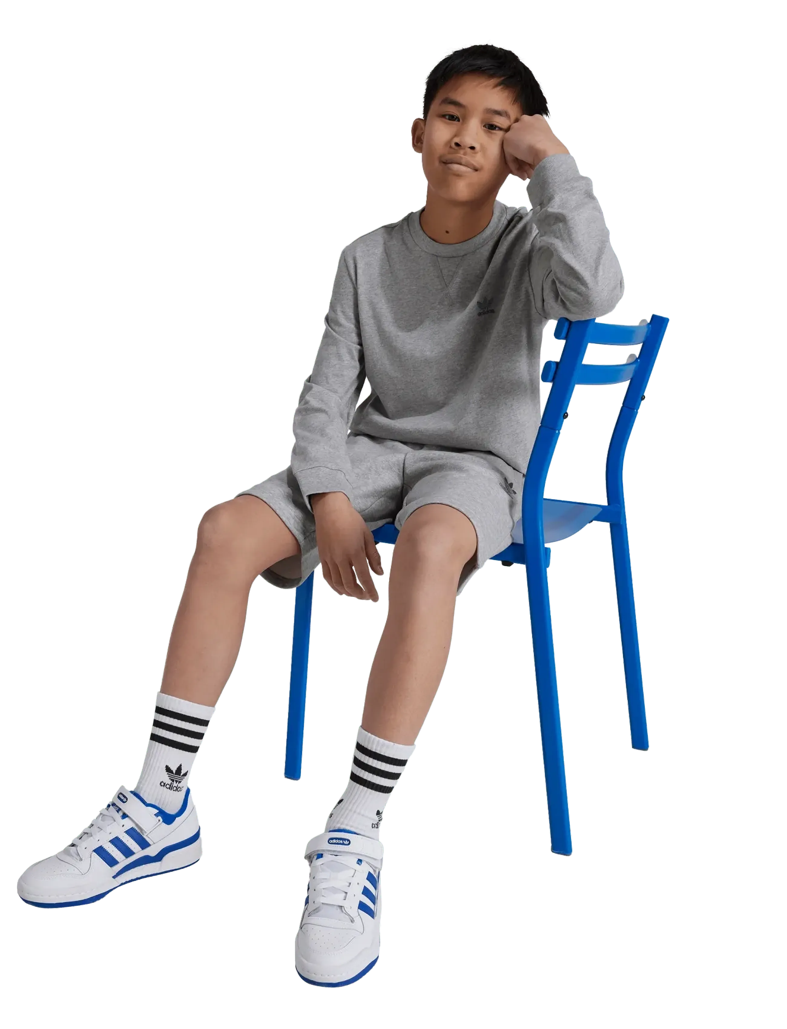 adidas Originals Shorts, 134, Grey, Shorts > Sportsshorts, Børn
