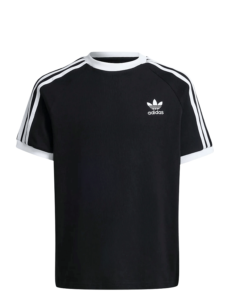 adidas Originals - 3 STRIPE TEE - t-krekli ar īsām piedurknēm - black/white - 1