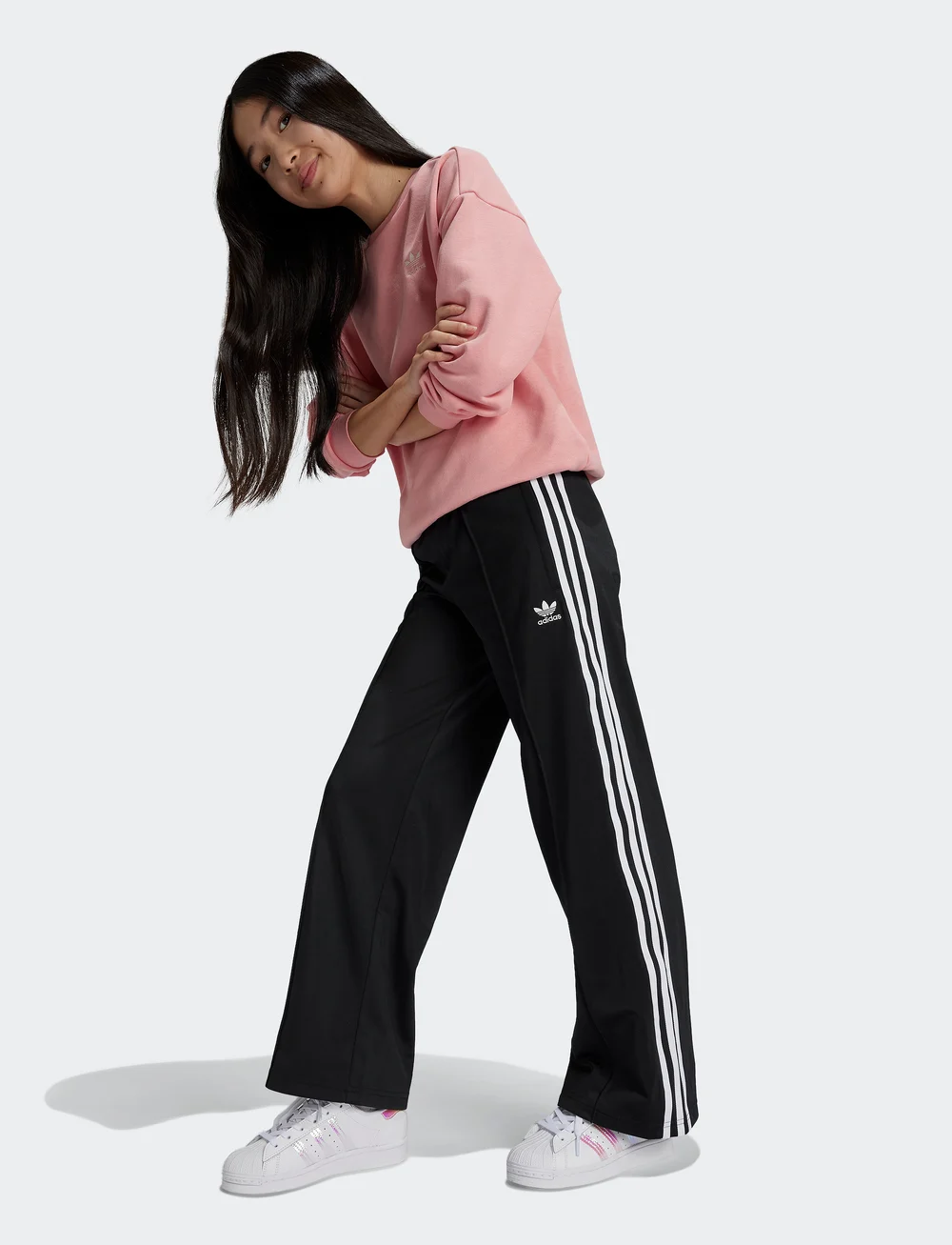 adidas Originals - WIDE PANTS - jogginghosen - black - 0