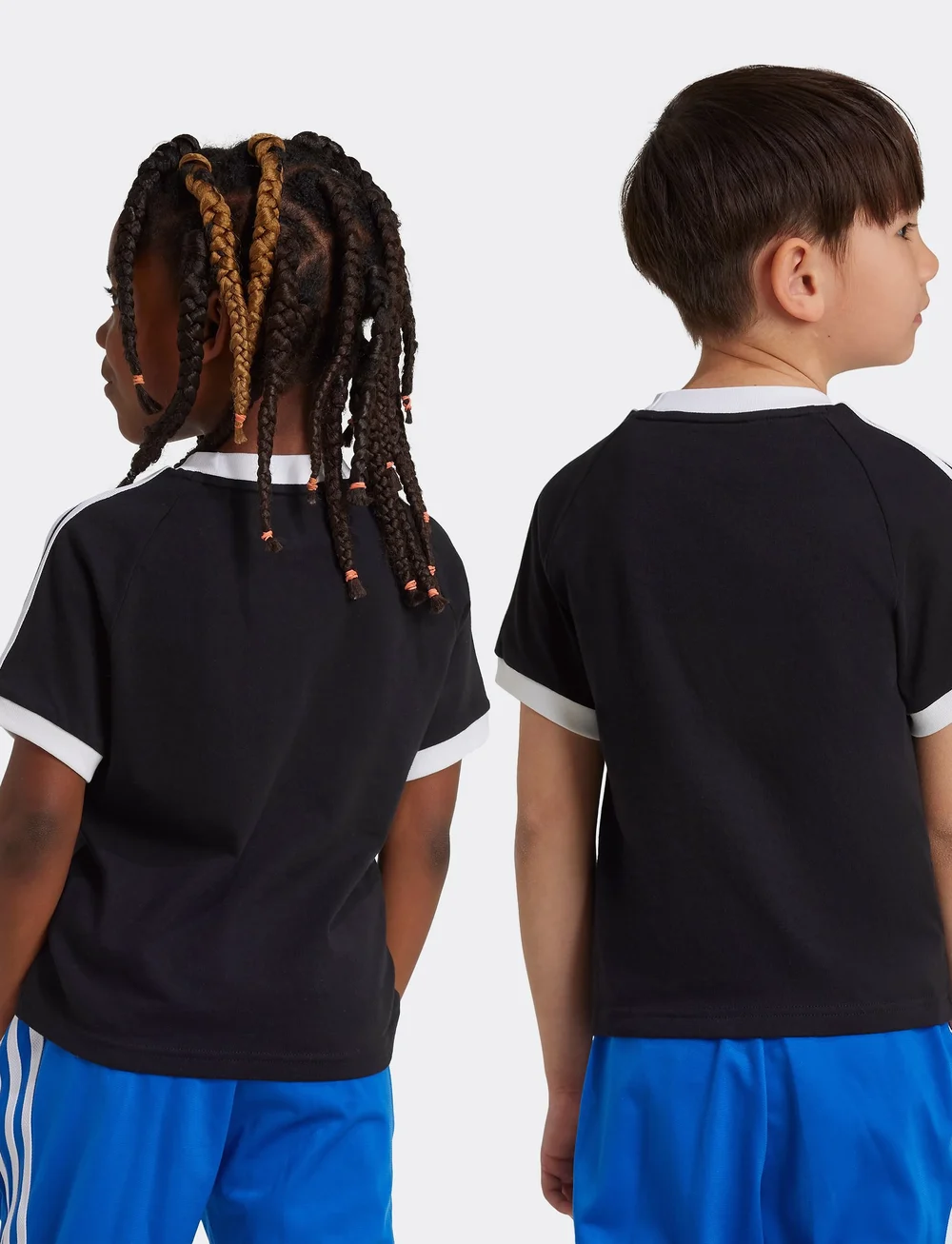 adidas Originals - 3STRIPES TEE - short-sleeved t-shirts - black - 2