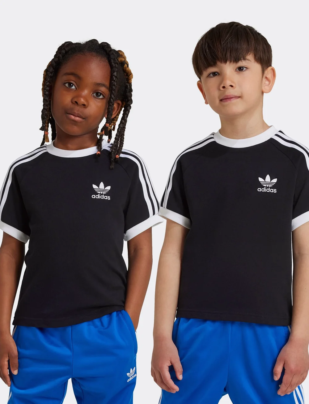 adidas Originals - 3STRIPES TEE - short-sleeved t-shirts - black - 3