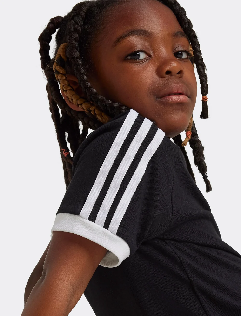 adidas Originals - 3STRIPES TEE - short-sleeved t-shirts - black - 5