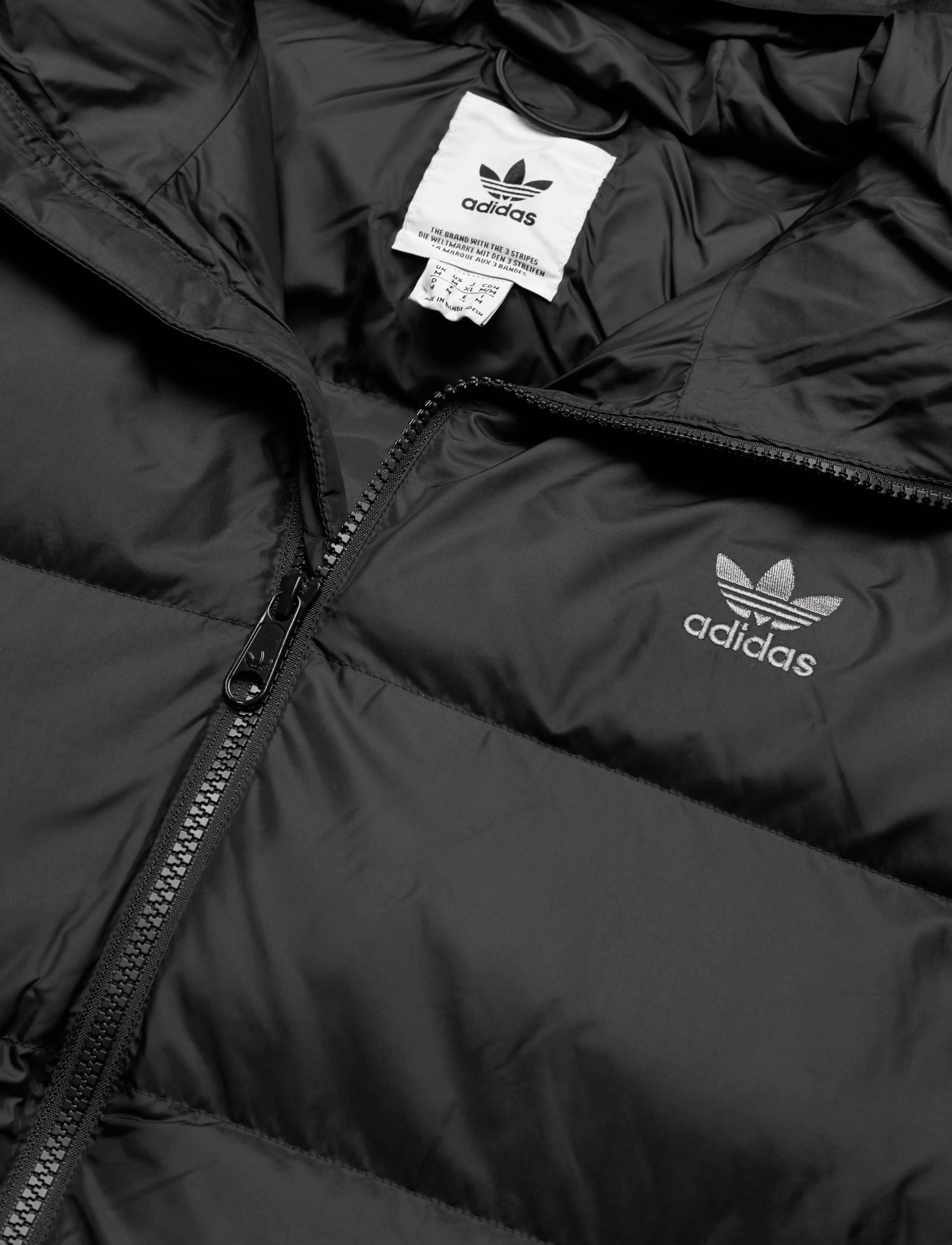 adidas Originals - adidas Originals tonal hooded puffer - black - 2