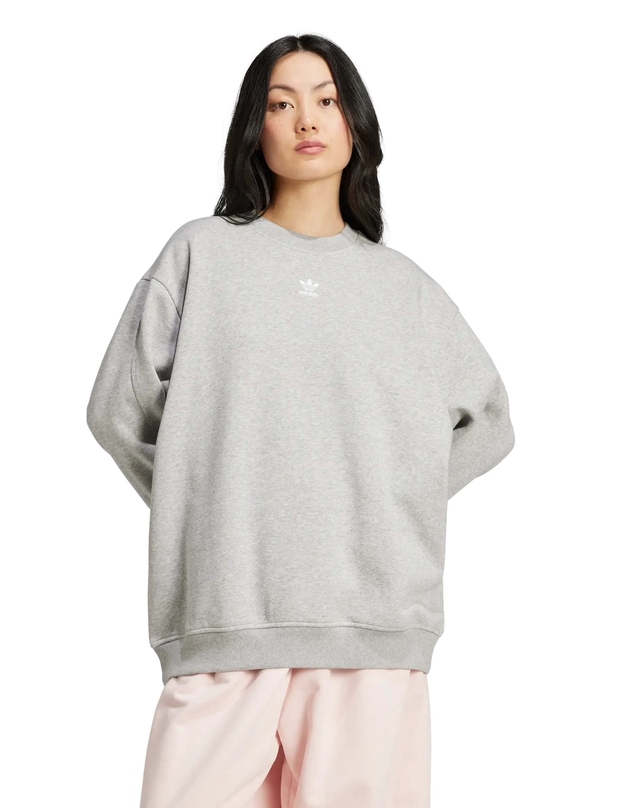 adidas Originals - ESS CREW FL OS - Överdelar - mgreyh - 3
