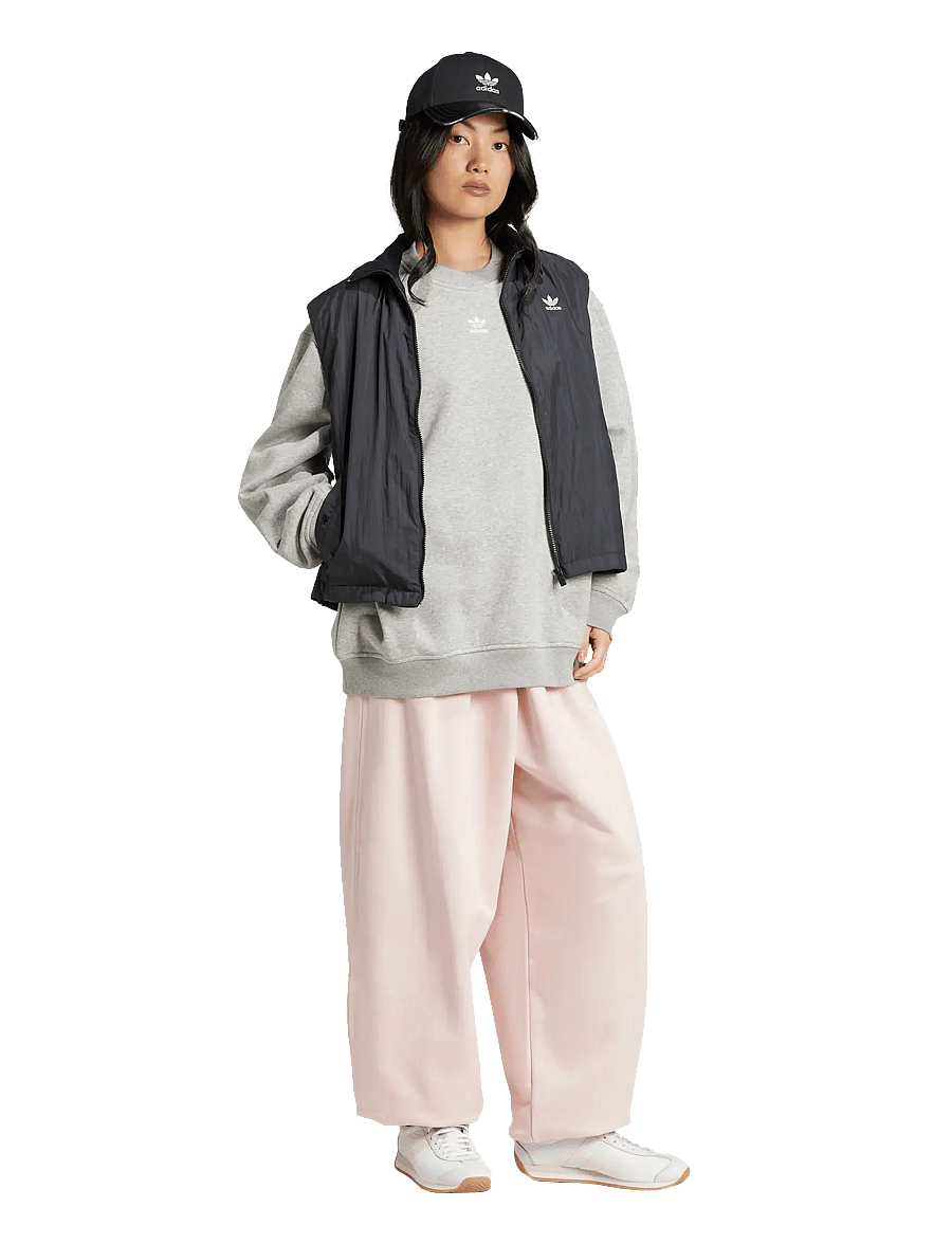 adidas Originals - ESS CREW FL OS - dressipluusid ja pusad - mgreyh - 4