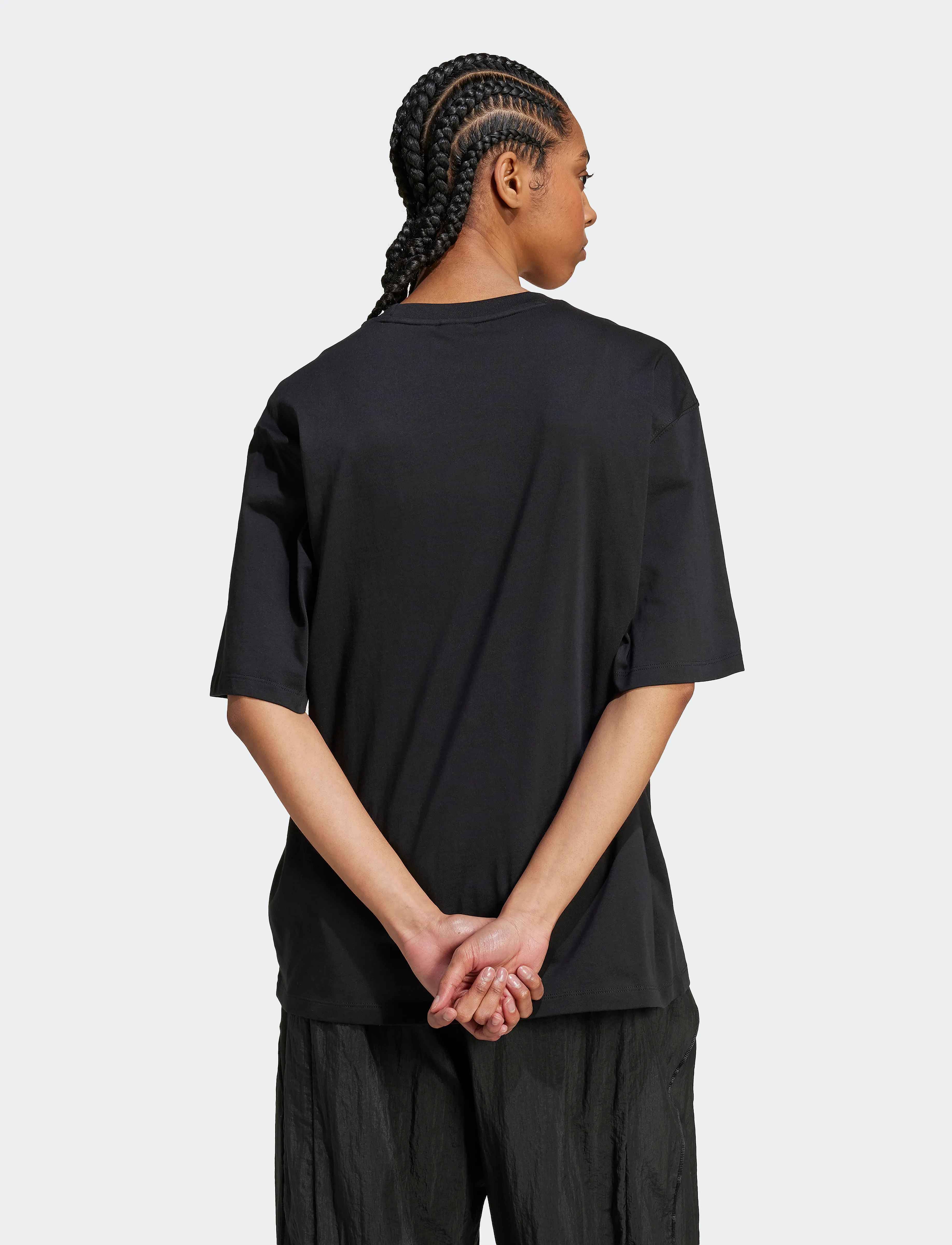 adidas Originals - ESS BOYFR TEE - t-shirts - black - 4