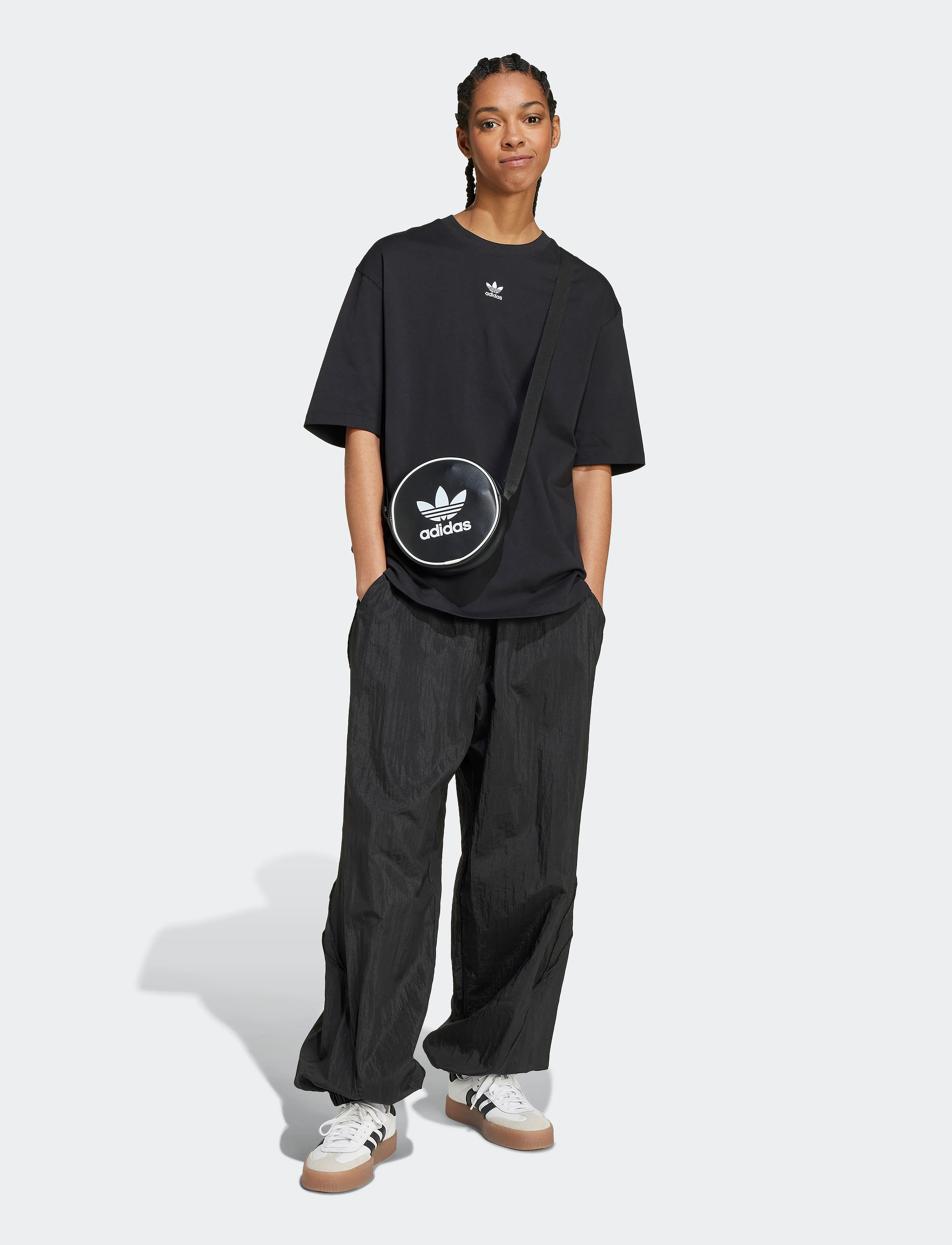 adidas Originals - ESS BOYFR TEE - t-shirts - black - 5