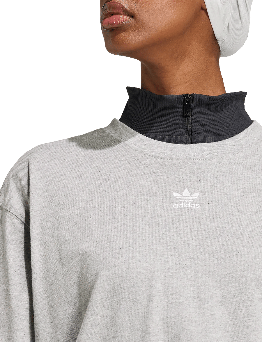adidas Originals - ESS BOYFR TEE - t-shirts - mgreyh - 4