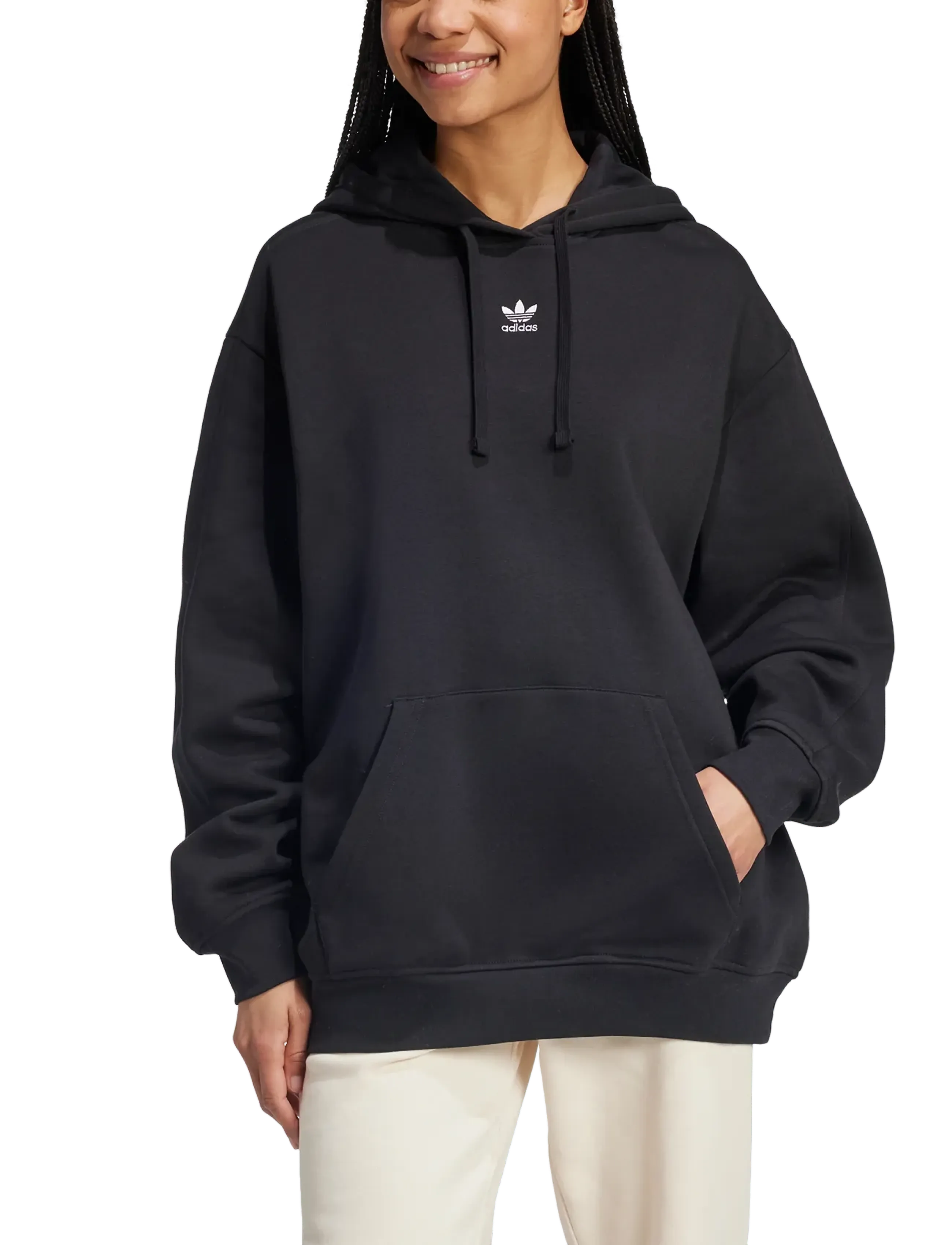 adidas Originals - ESS OS HOODIE - sweats et sweats à capuche - black - 3