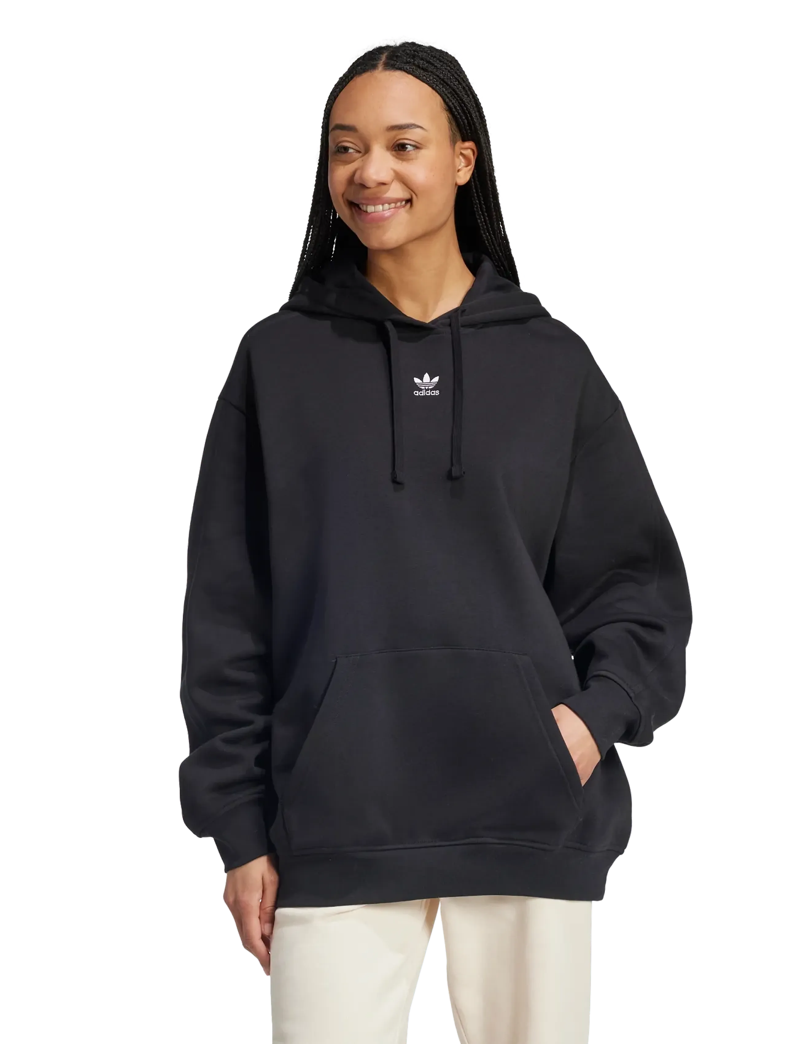 adidas Originals - ESS OS HOODIE - sweats et sweats à capuche - black - 4