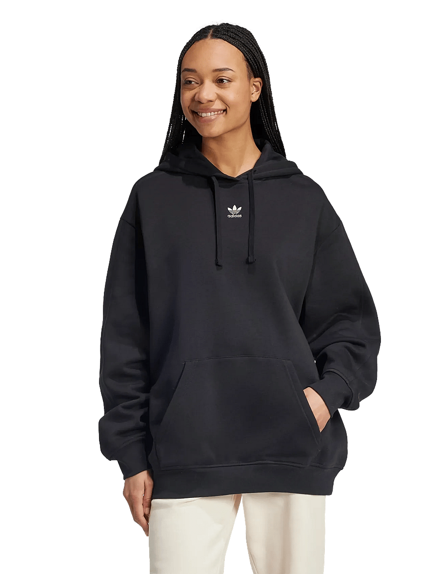 adidas Originals - ESS OS HOODIE - sweats et sweats à capuche - black - 4