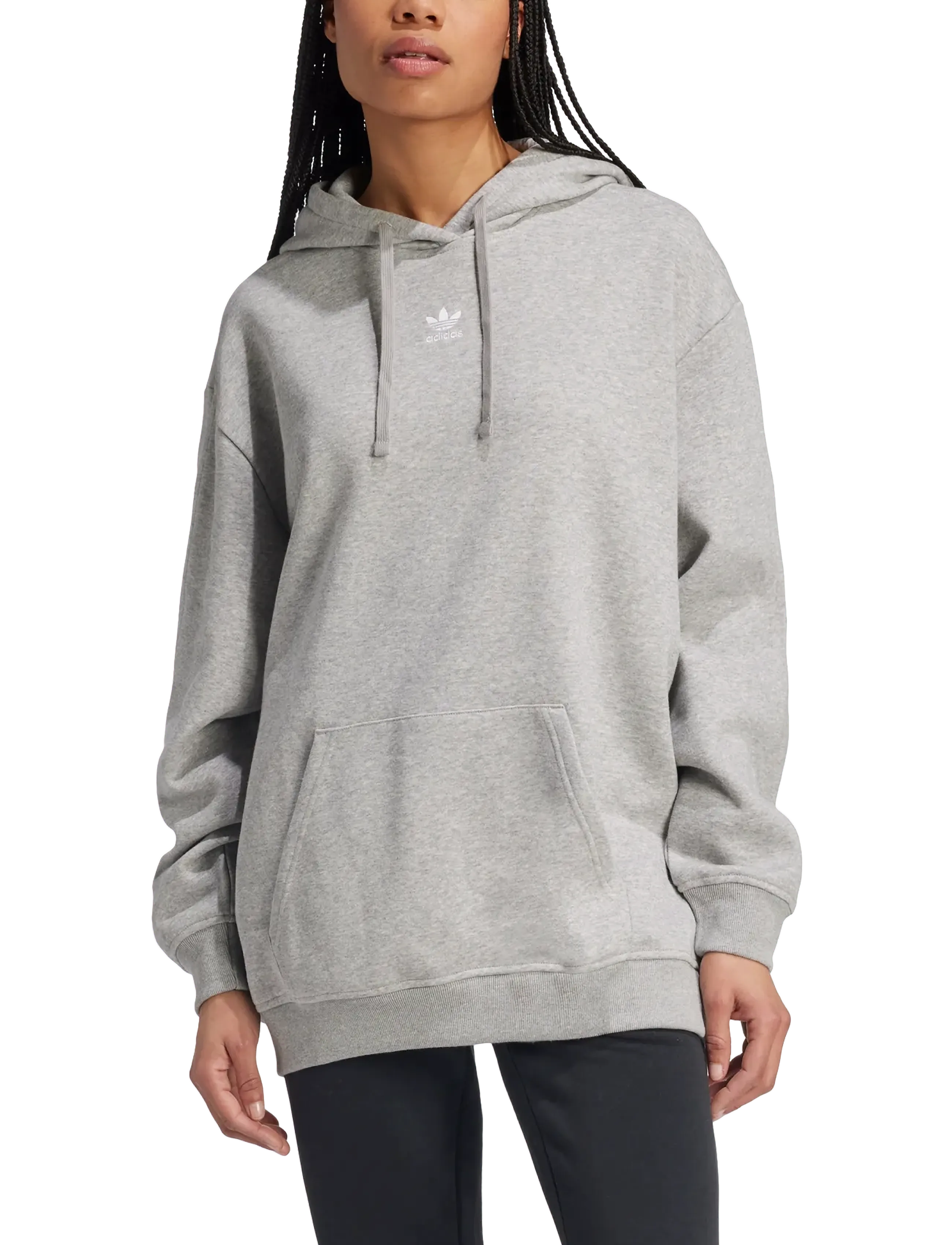 adidas Originals - ESS OS HOODIE - overdele - mgreyh - 2