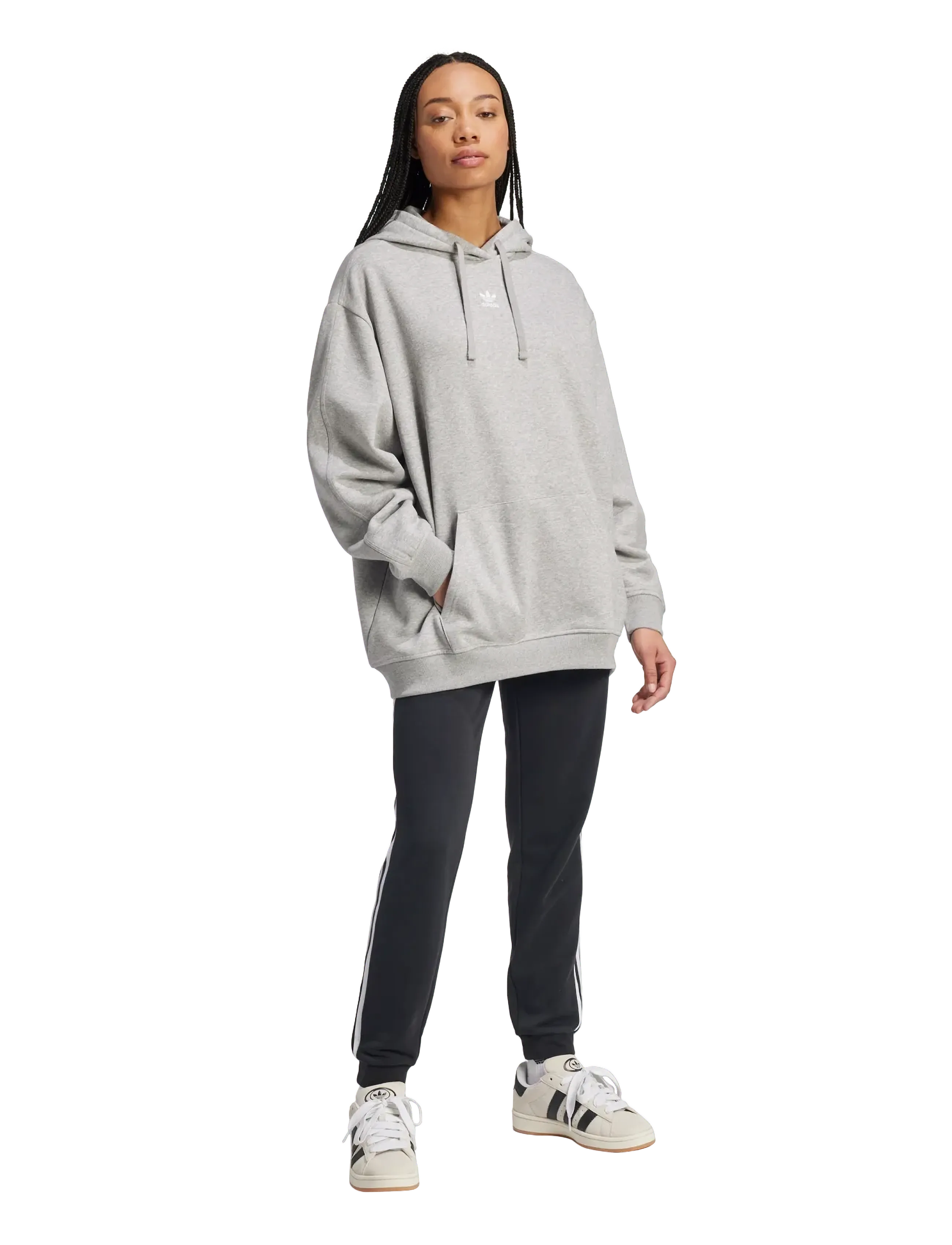 adidas Originals - ESS OS HOODIE - overdele - mgreyh - 3