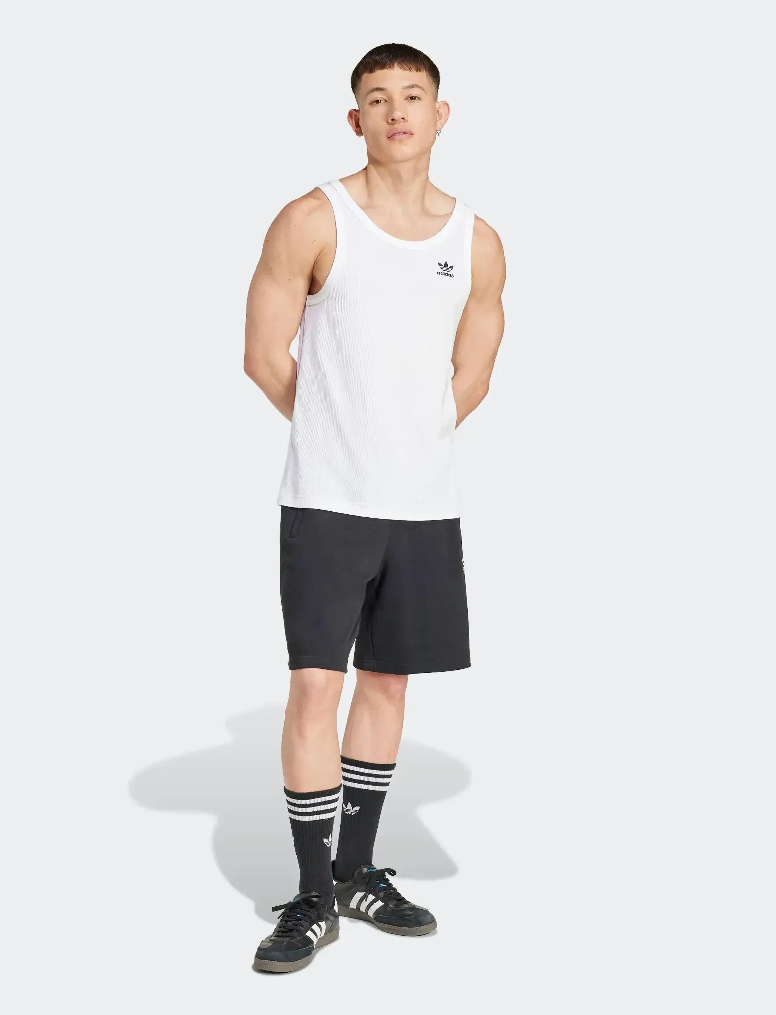 adidas Originals ESS TANK - T-shirts - WHITE / white