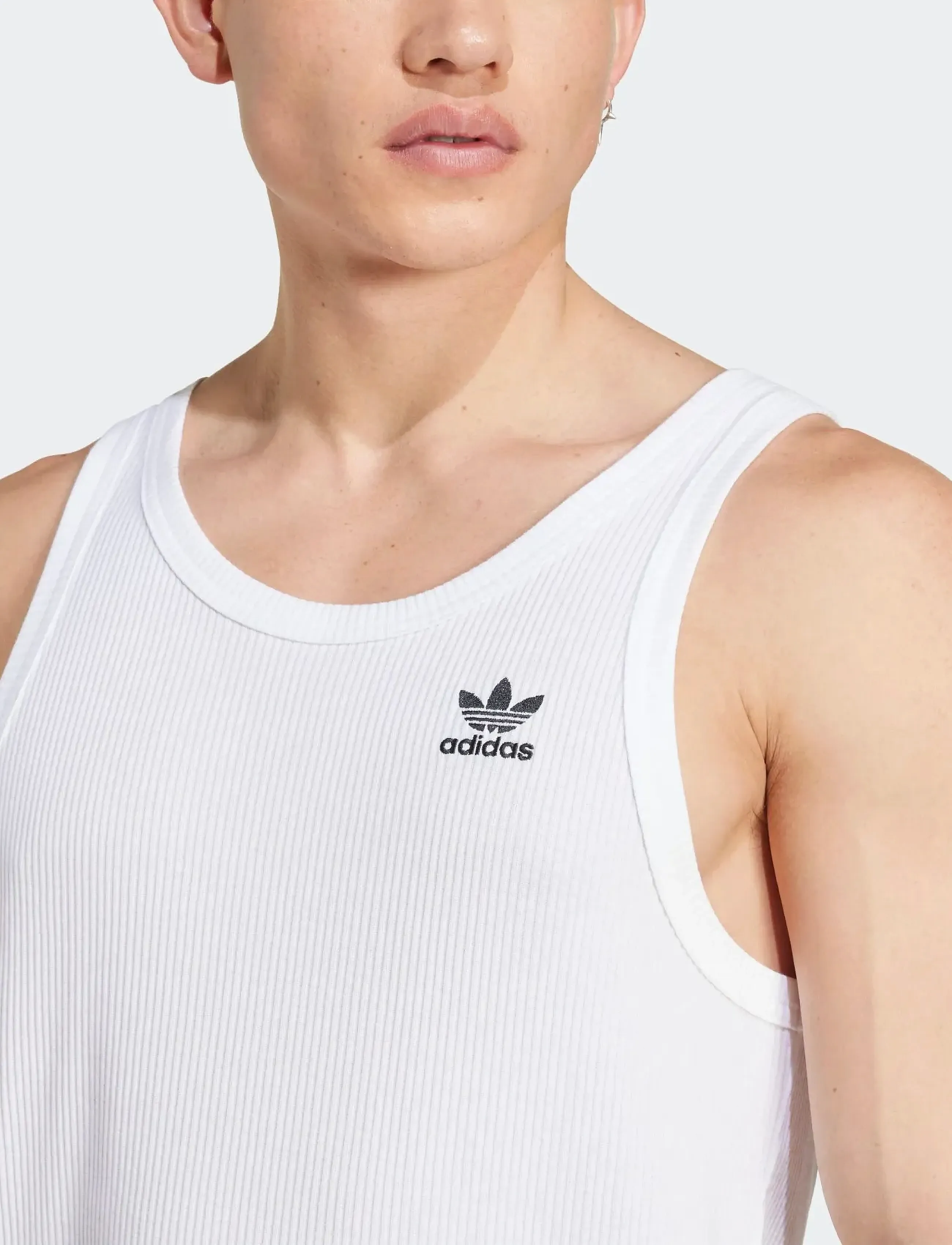 adidas Originals - ESS TANK - treenitopit - white - 3