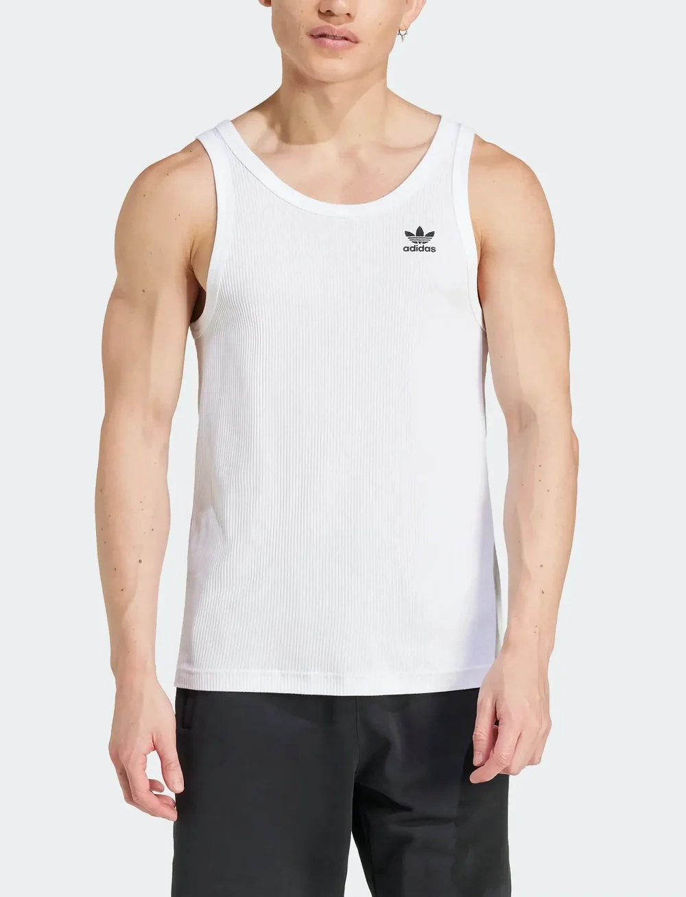 adidas Originals - ESS TANK - toppar & t-shirts - white - 5