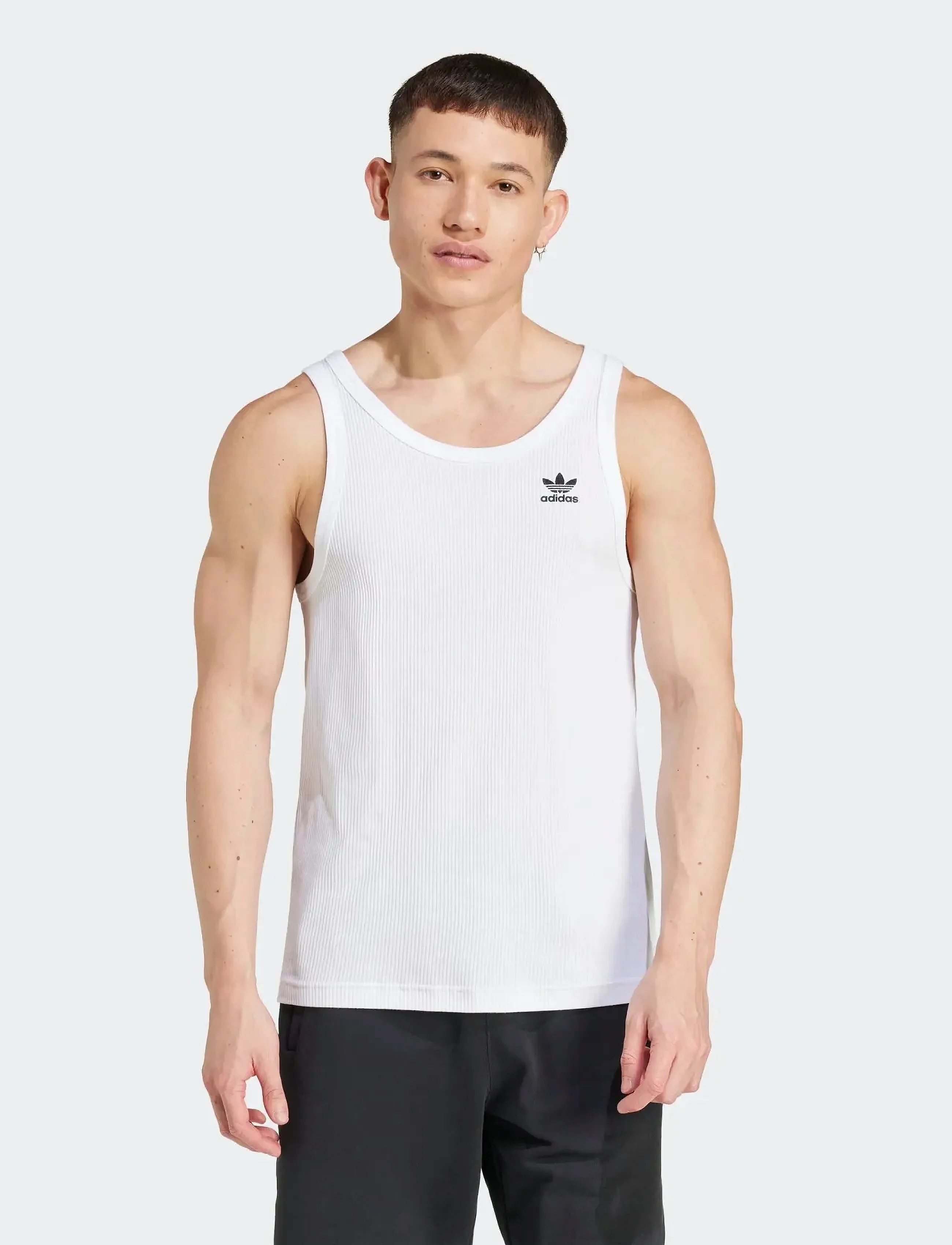 adidas Originals ESS TANK - Tank Tops - WHITE / white