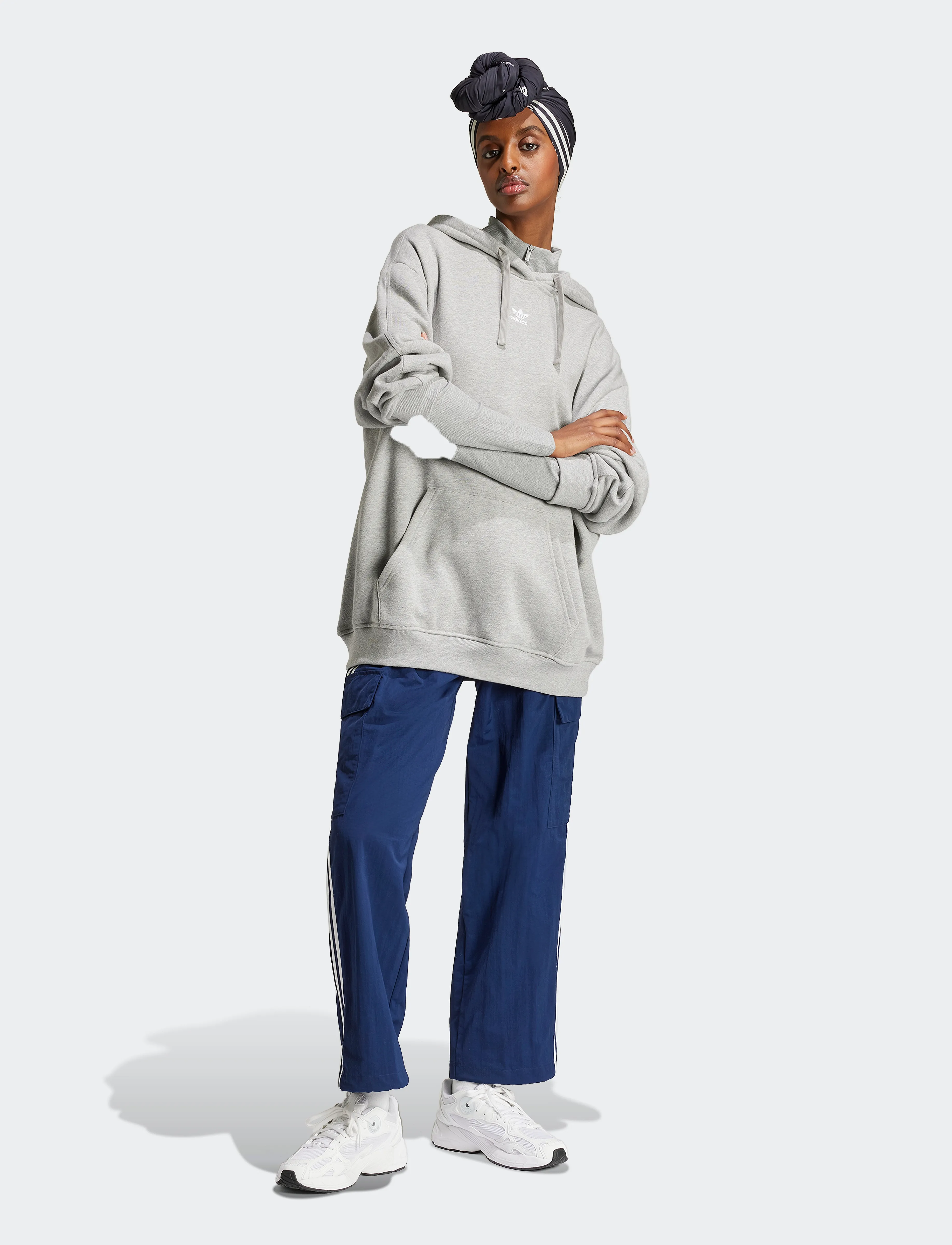 adidas Originals - ESS HOODIE - overdele - mgreyh - 2