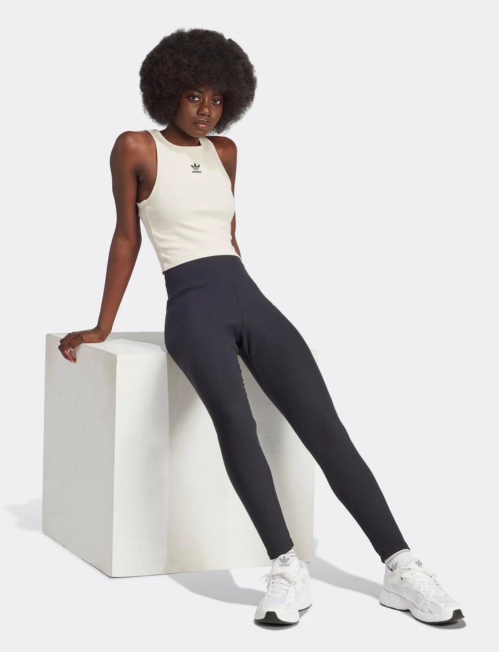 adidas Originals - ESS HW LEGGINGS - tights - black - 0