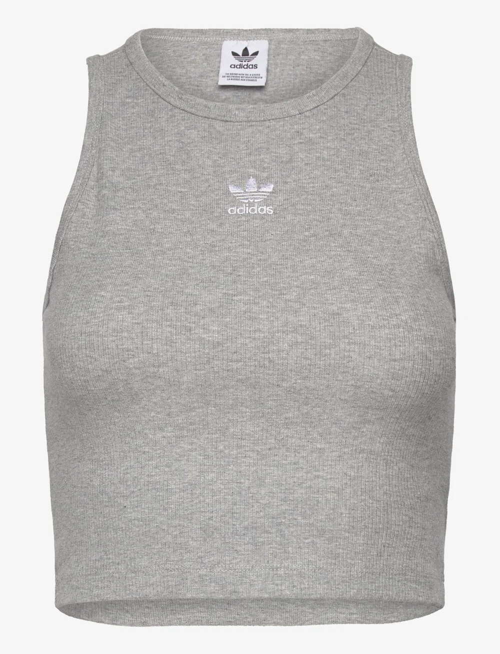 adidas Originals - ESS RIB TANK - toppe & t-shirts - mgreyh - 1